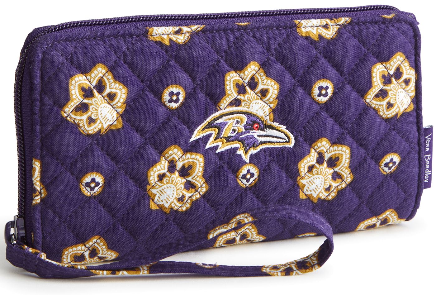 Vera Bradley Baltimore Ravens Front Zip RFID Wristlet | Dick's