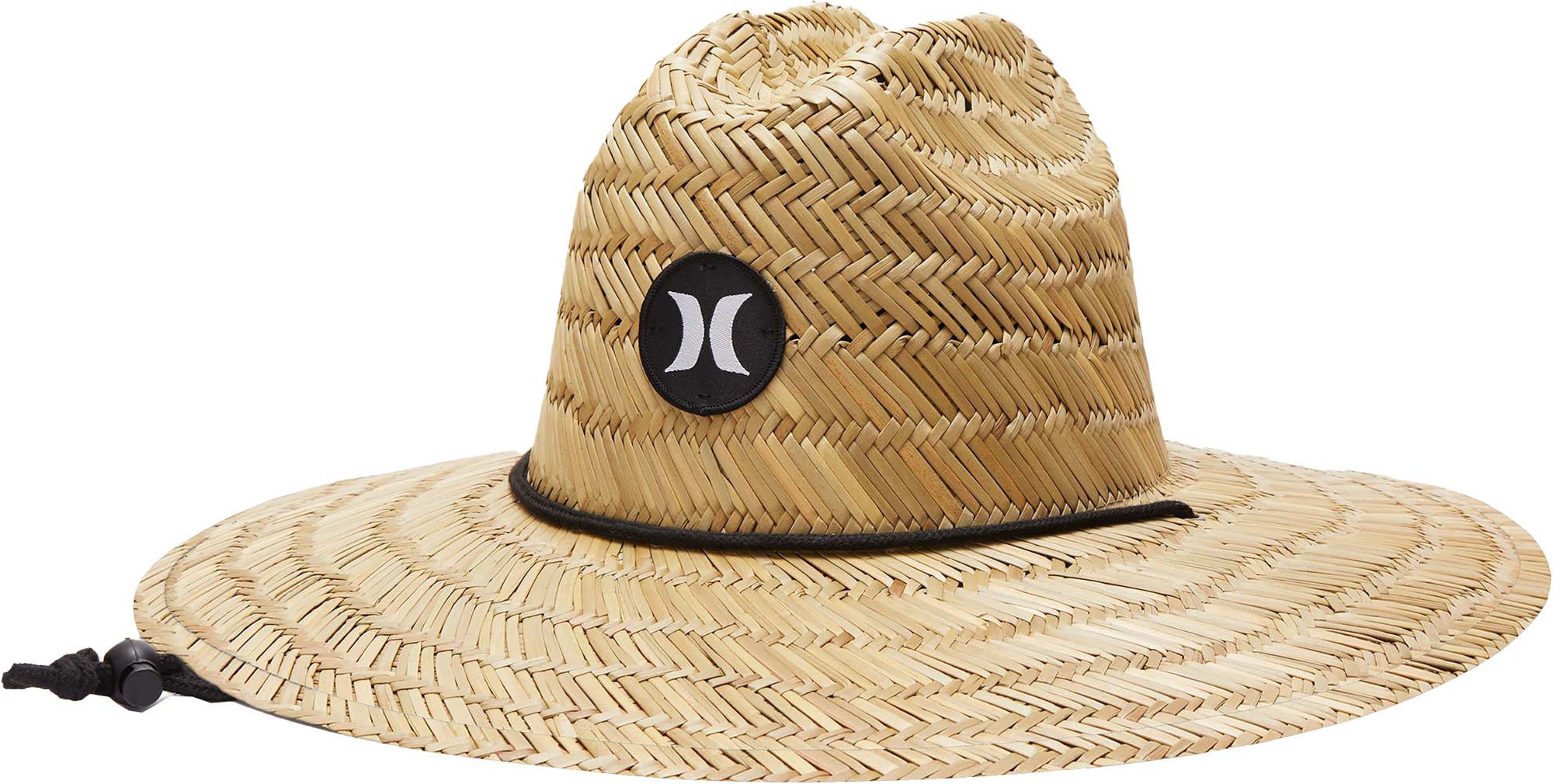 Hurley Natural and Honey Straw Sun Hat with White/Beige Trim Hurley Lisbon Straw Hat - Women main image 4
