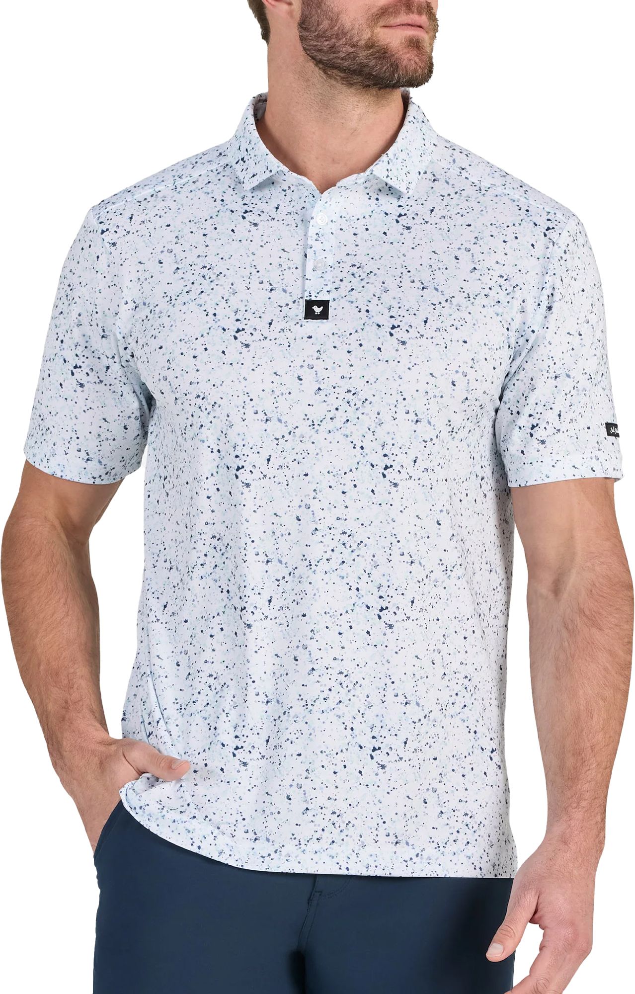 Bad Birdie Men's Paint Splatter 3 Golf Polo | Golf Galaxy