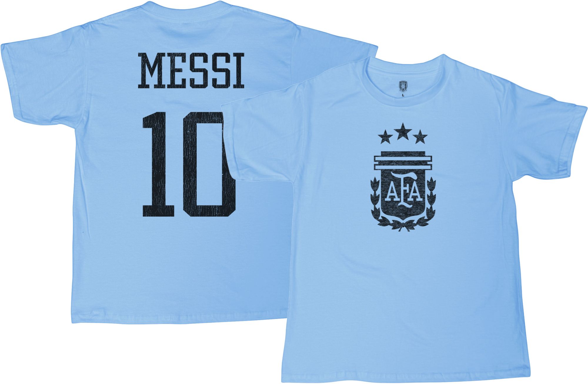 1863 FC Youth Argentina Lionel Messi #10 Light Blue T-Shirt