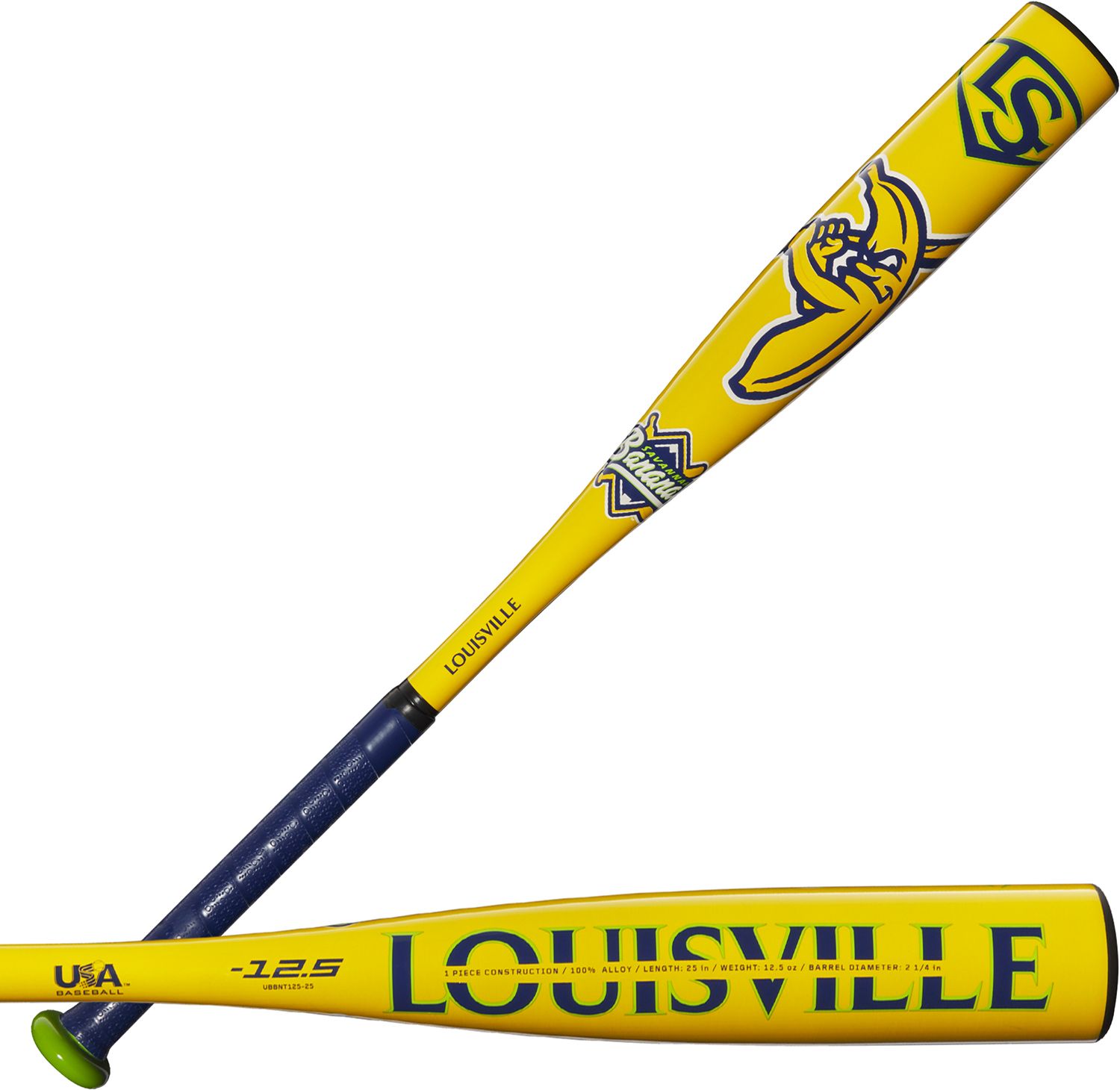 T-shirt Baseball Louisville Slugger Jeune - Bleu Marine - Taille L (Gildan)