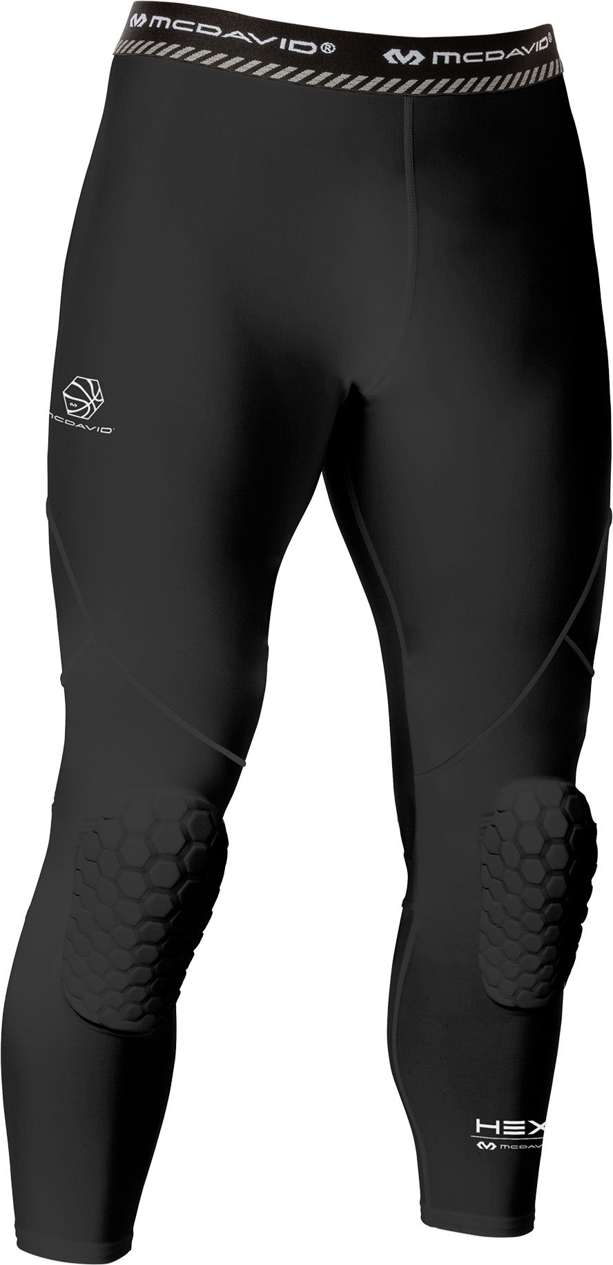 McDavid HEX® Basketball Compression 3/4 Tight With Knee Pads