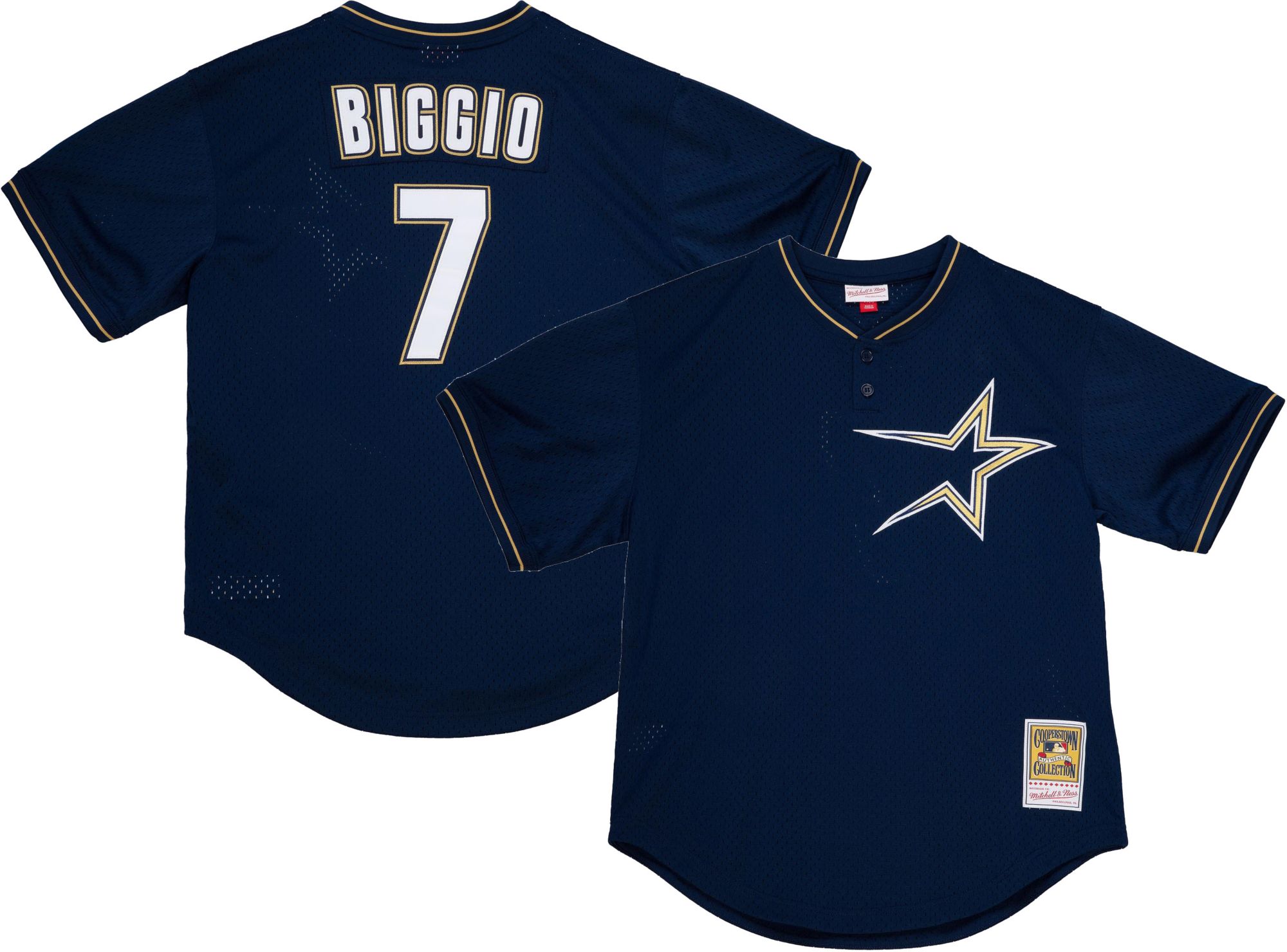 Mitchell & Ness Men's Craig Biggio #7 Navy Cooperstown Alternate