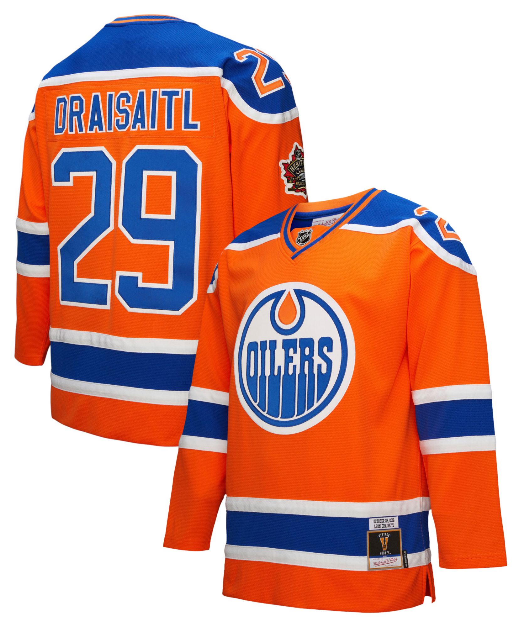 Mitchell & Ness Adult Edmonton Oilers Leon Draisaitl #29 Blue Line