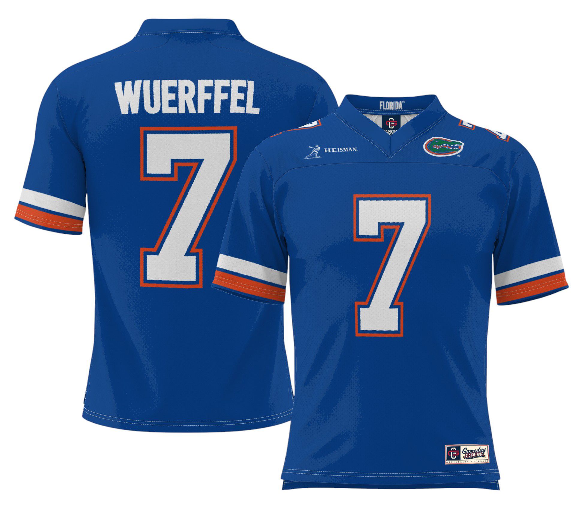 ProSphere Men's Florida Gators Danny Wuerffel #7 Royal Heisman