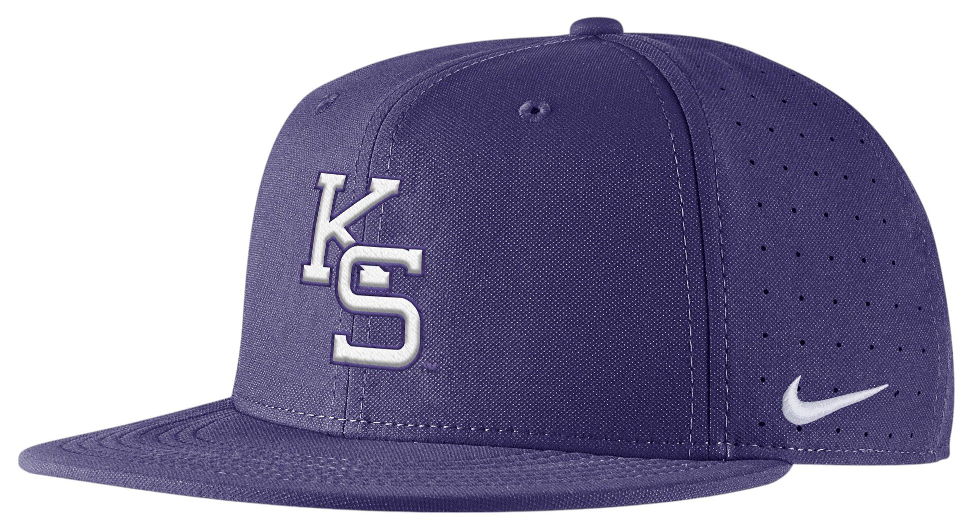 Nike Adult Kansas State Wildcats Purple Baseball Fitted Hat