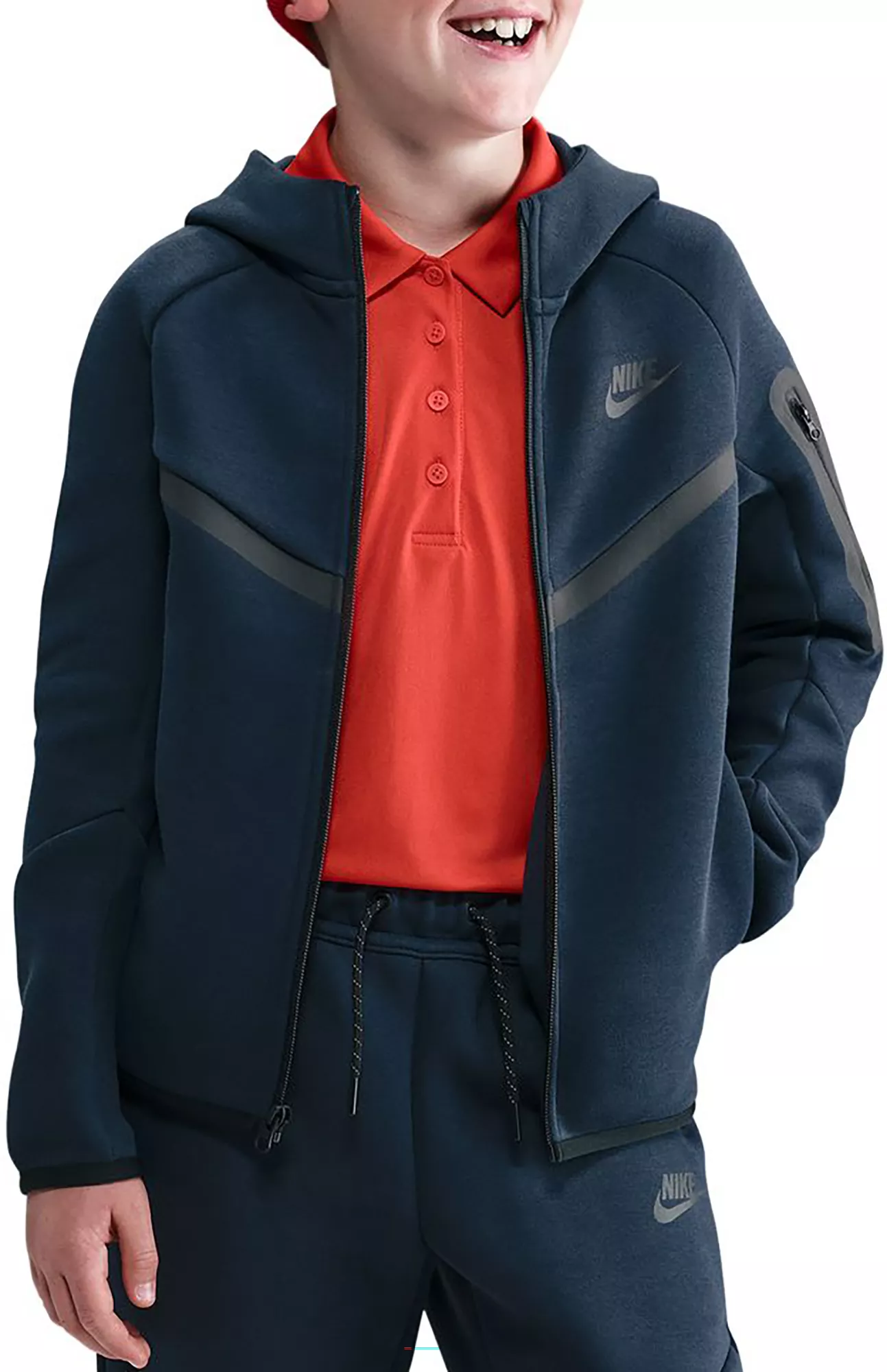 Nike Boys' Tech Fleece Full-Zip Sweatshirt