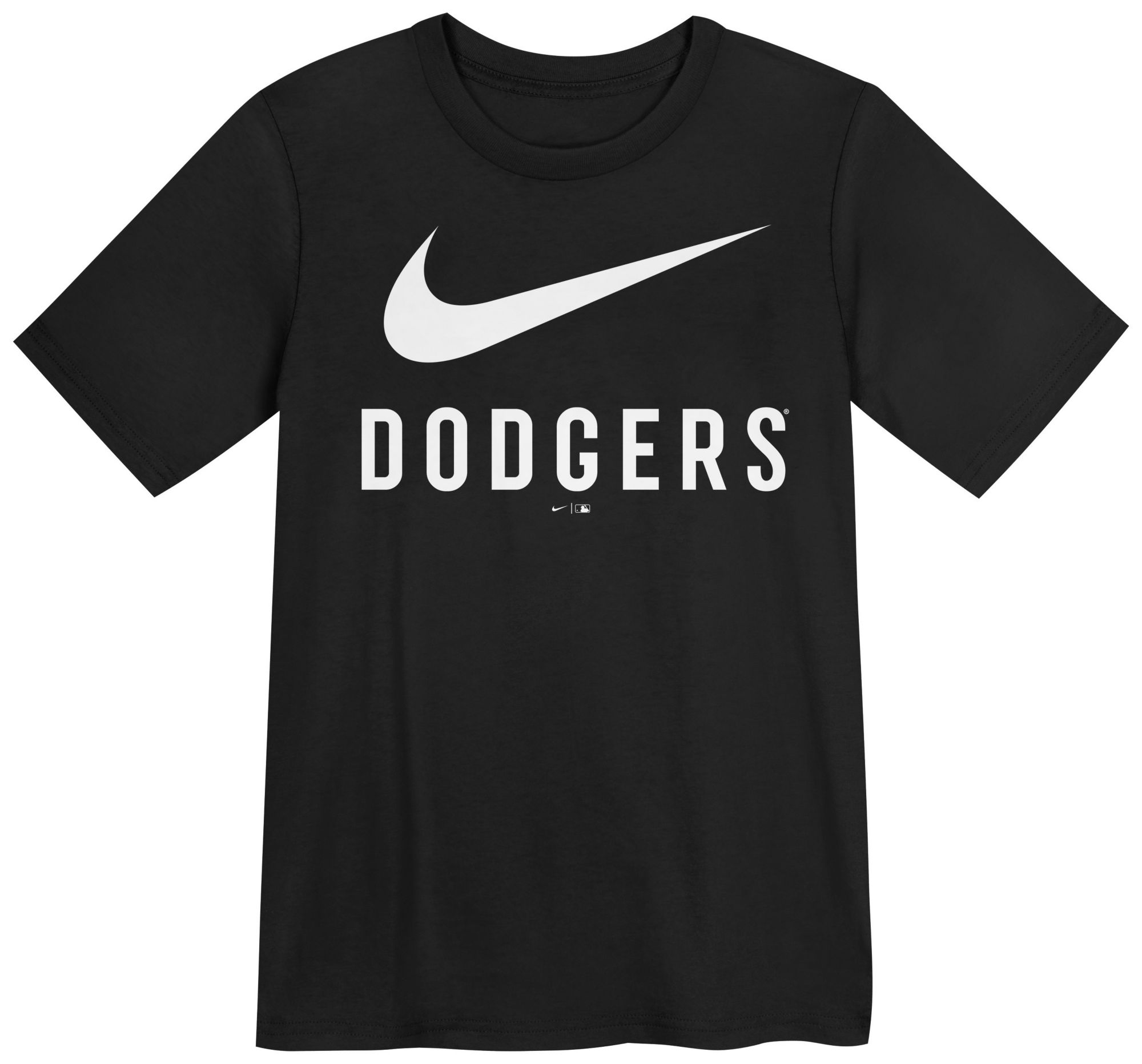 Nike Little Kids' Los Angeles Dodgers Black Swish Cotton T-Shirt