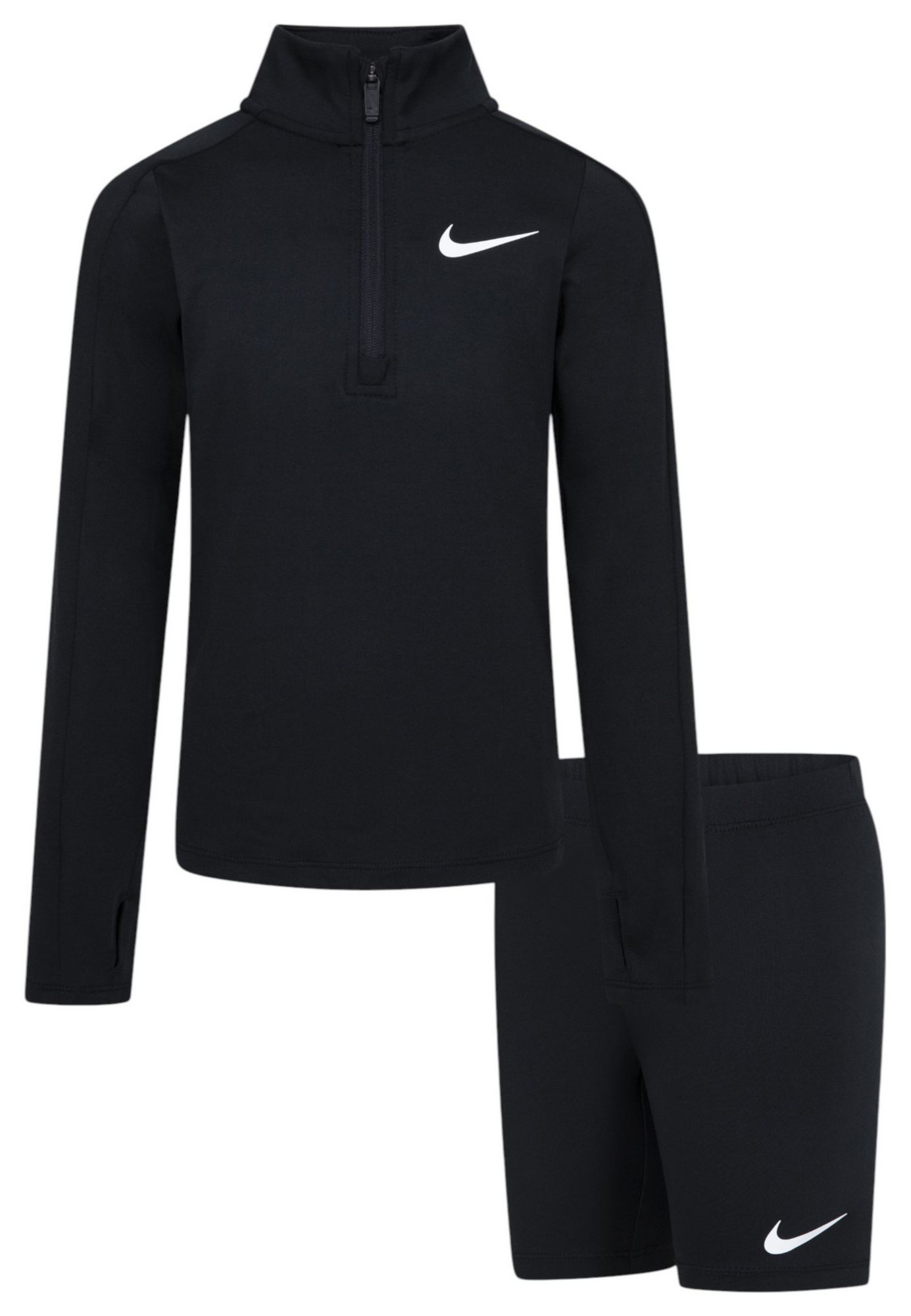 Nike Little Girls' One 1/4-Zip Jacket and Shorts Set | Dick's