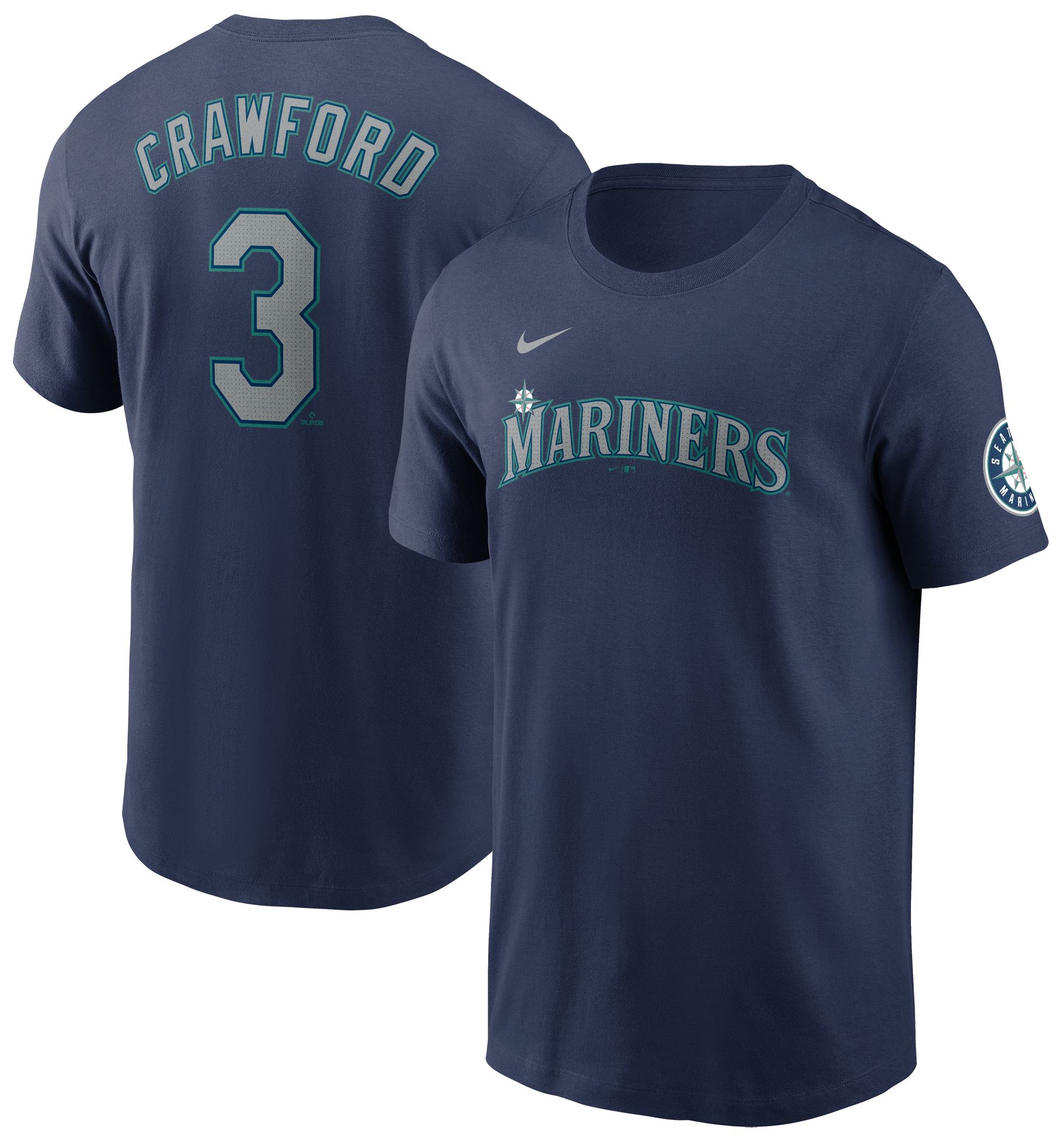 Nike Adult Seattle Mariners JP Crawford #3 Navy T-Shirt | Dick's