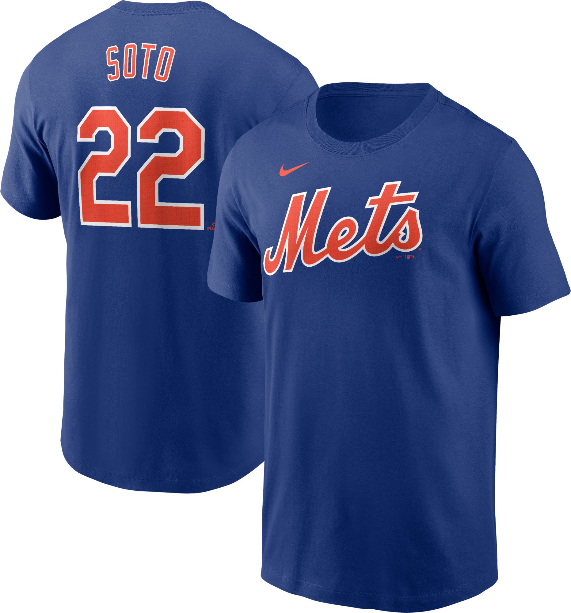 Mets ユニフォーム 星条旗デザイン サイズ: L Nike Men's New York Mets Juan Soto #22 Blue T-Shirt | Dick's