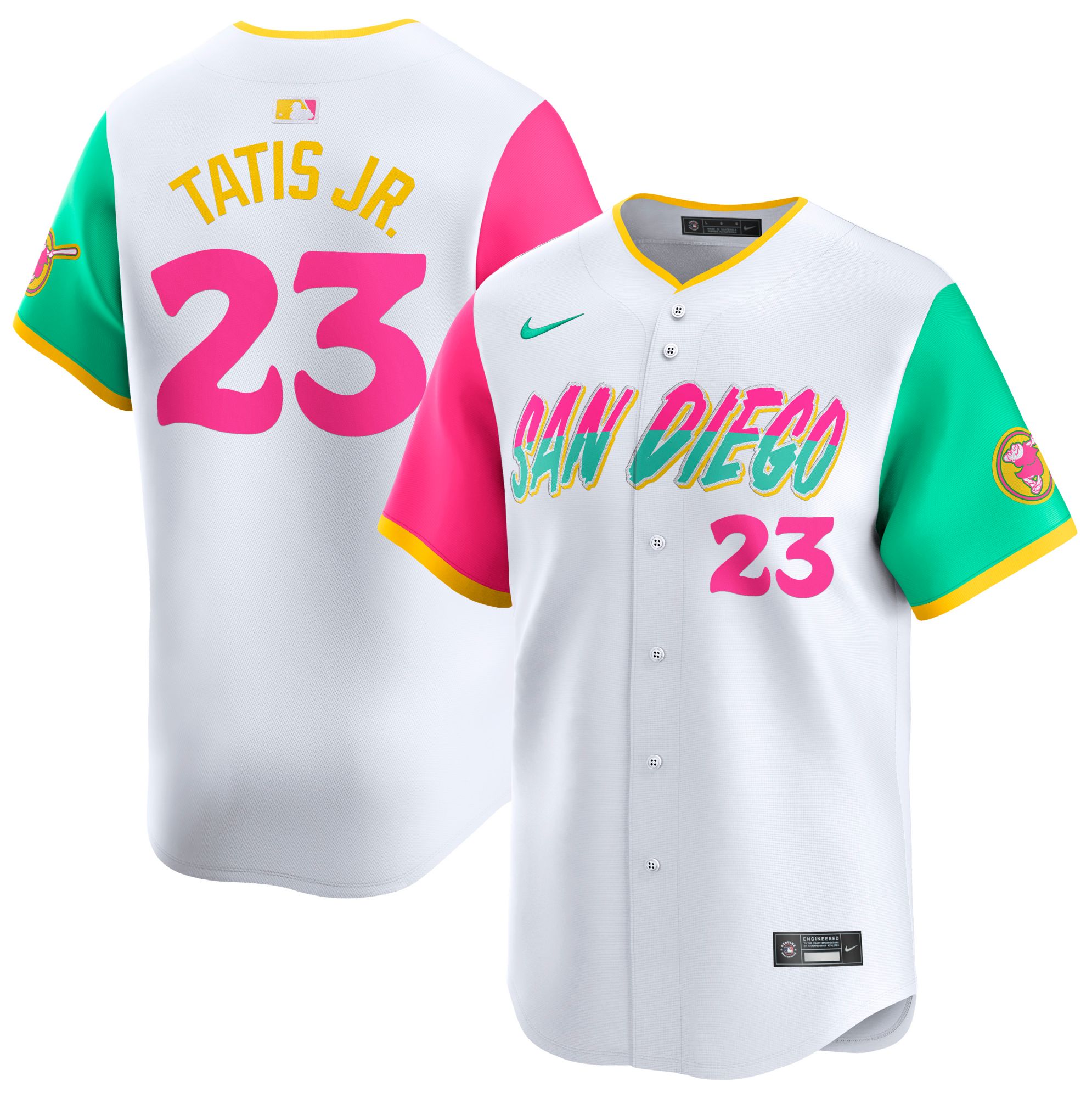 ど*じ様 San Diego Padres Tatis Jr. ユニフォーム 24NIKMMLBPDRSWHTTSDP_is