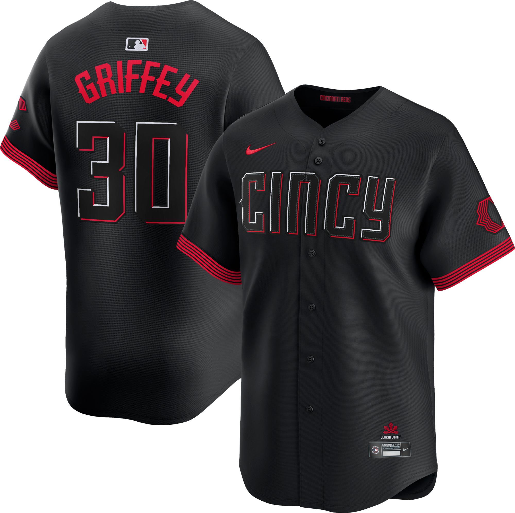 Unisletion Kyon☆ Nike Men's Cincinnati Reds City Connect Ken Griffey Jr. #30
