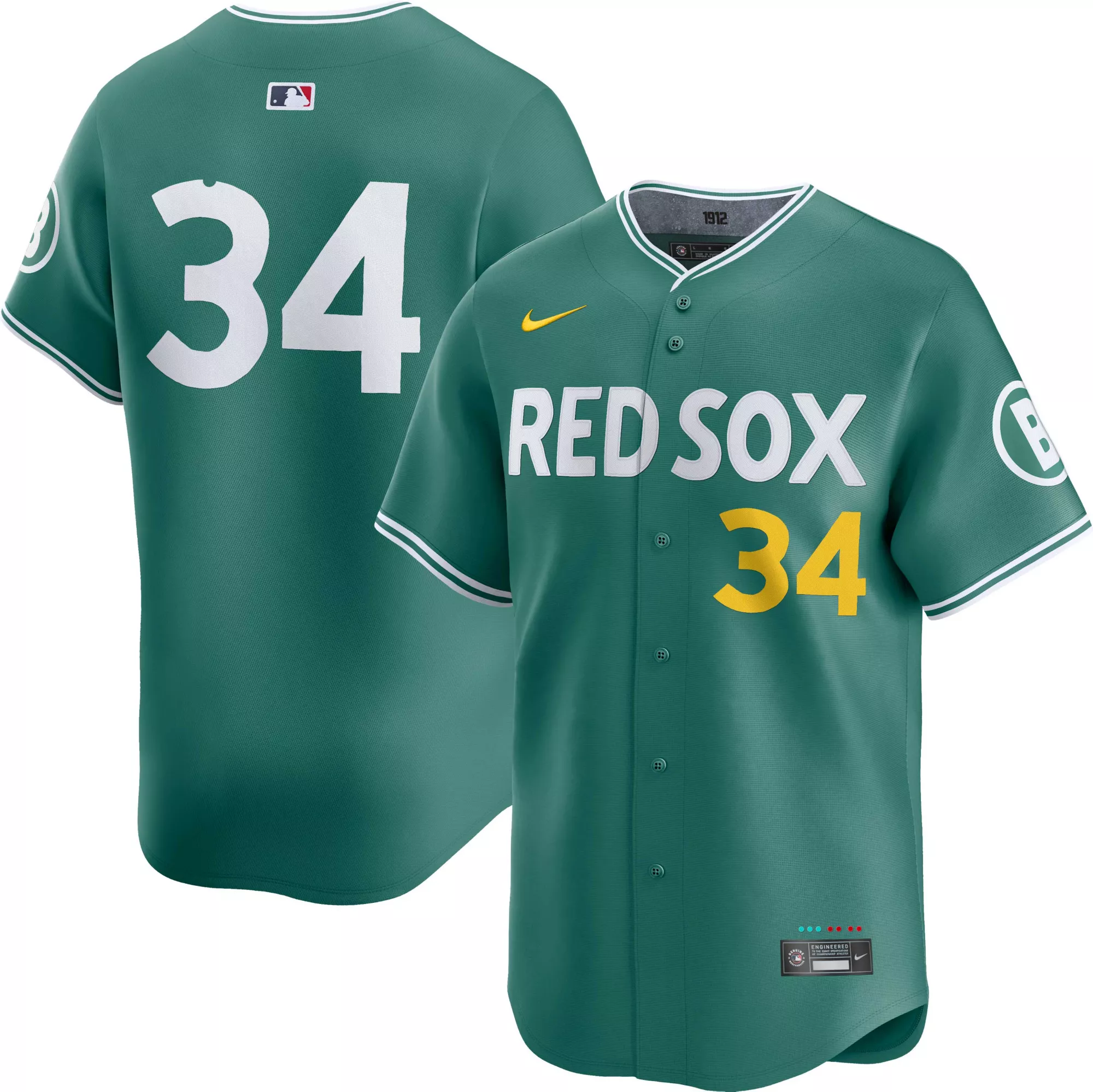 Nike Men's Boston Red Sox David Ortiz #34 City Connect Green Limited Vapor Jersey