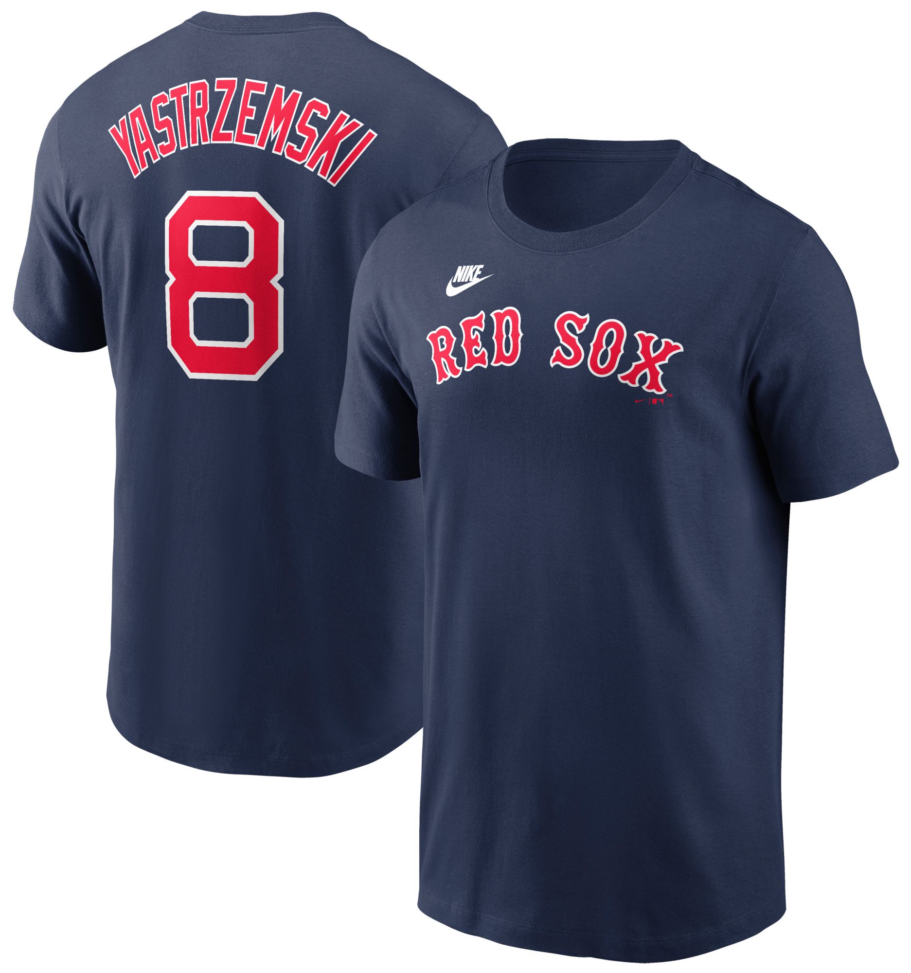 Nike Men's Boston Red Sox Carl Yastrzemski #8 Navy Cooperstown T