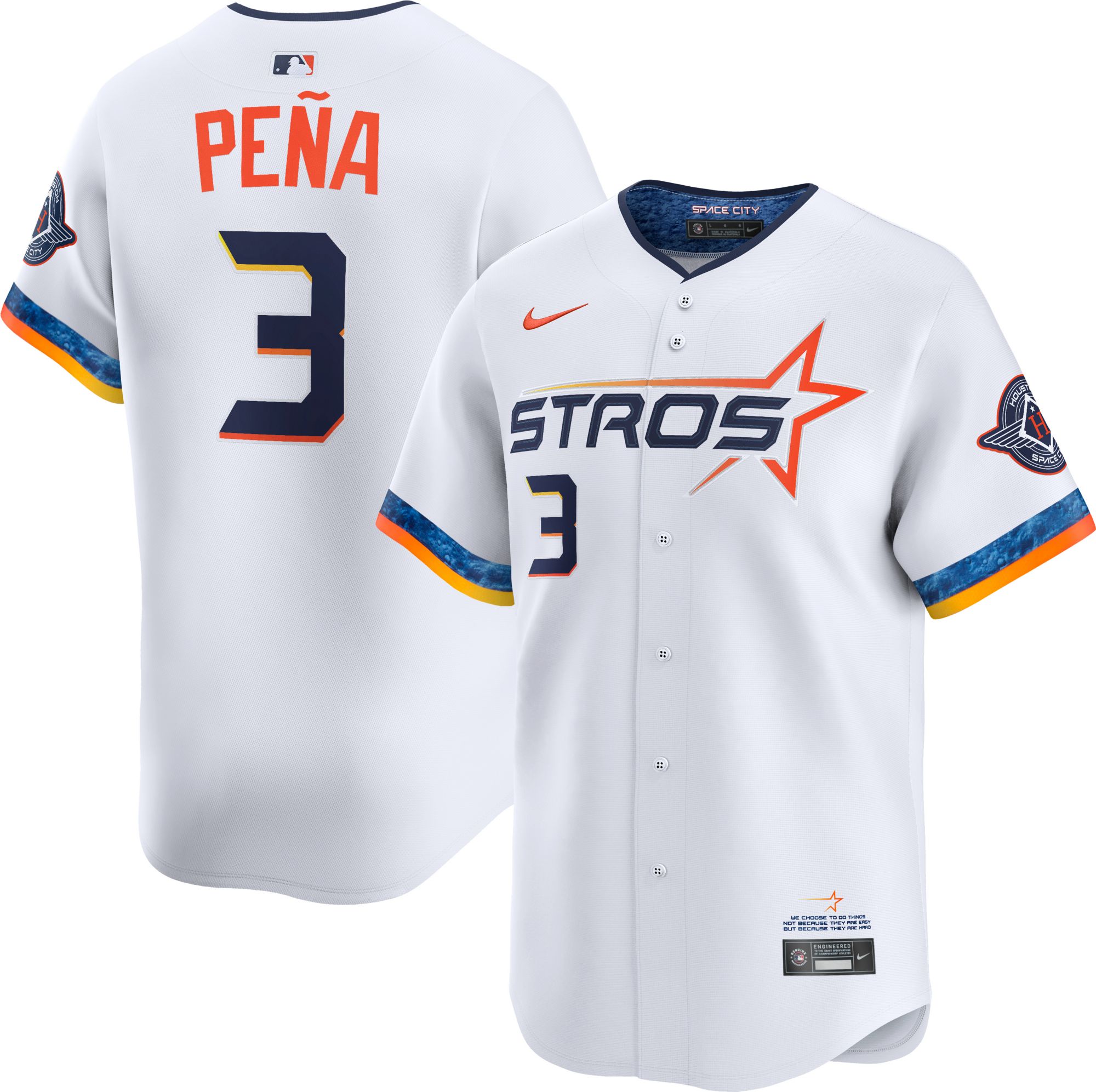 Nike Men's Houston Astros Jeremy Peña #3 City Connect Limited