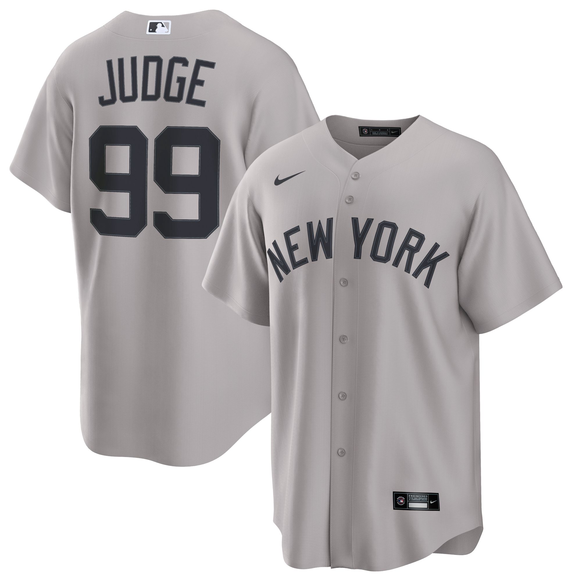 Nike Men's New York Yankees Grey Aaron Judge #99 Replica