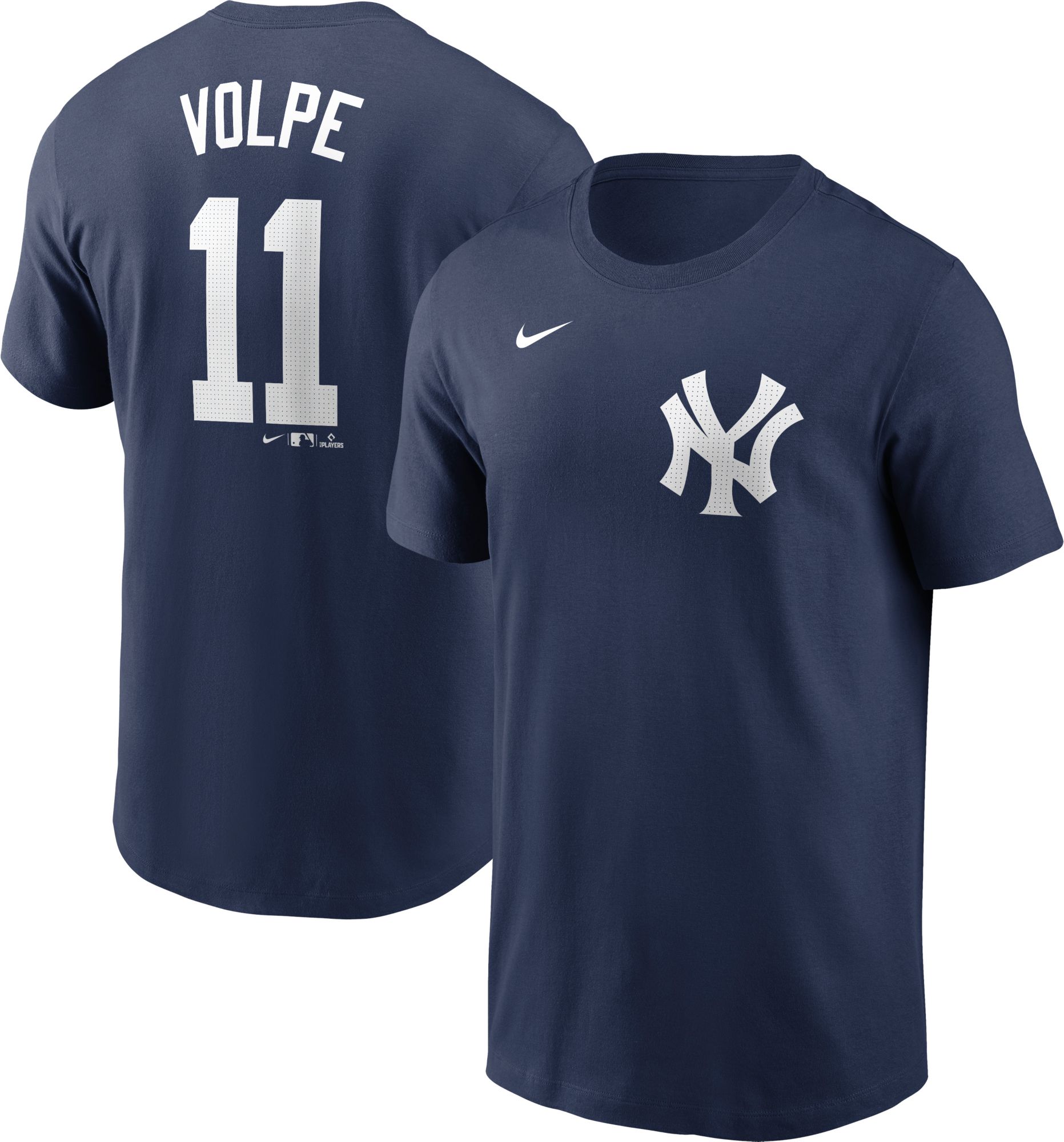 Nike Men's New York Yankees Anthony Volpe #11 Navy Home T-Shirt