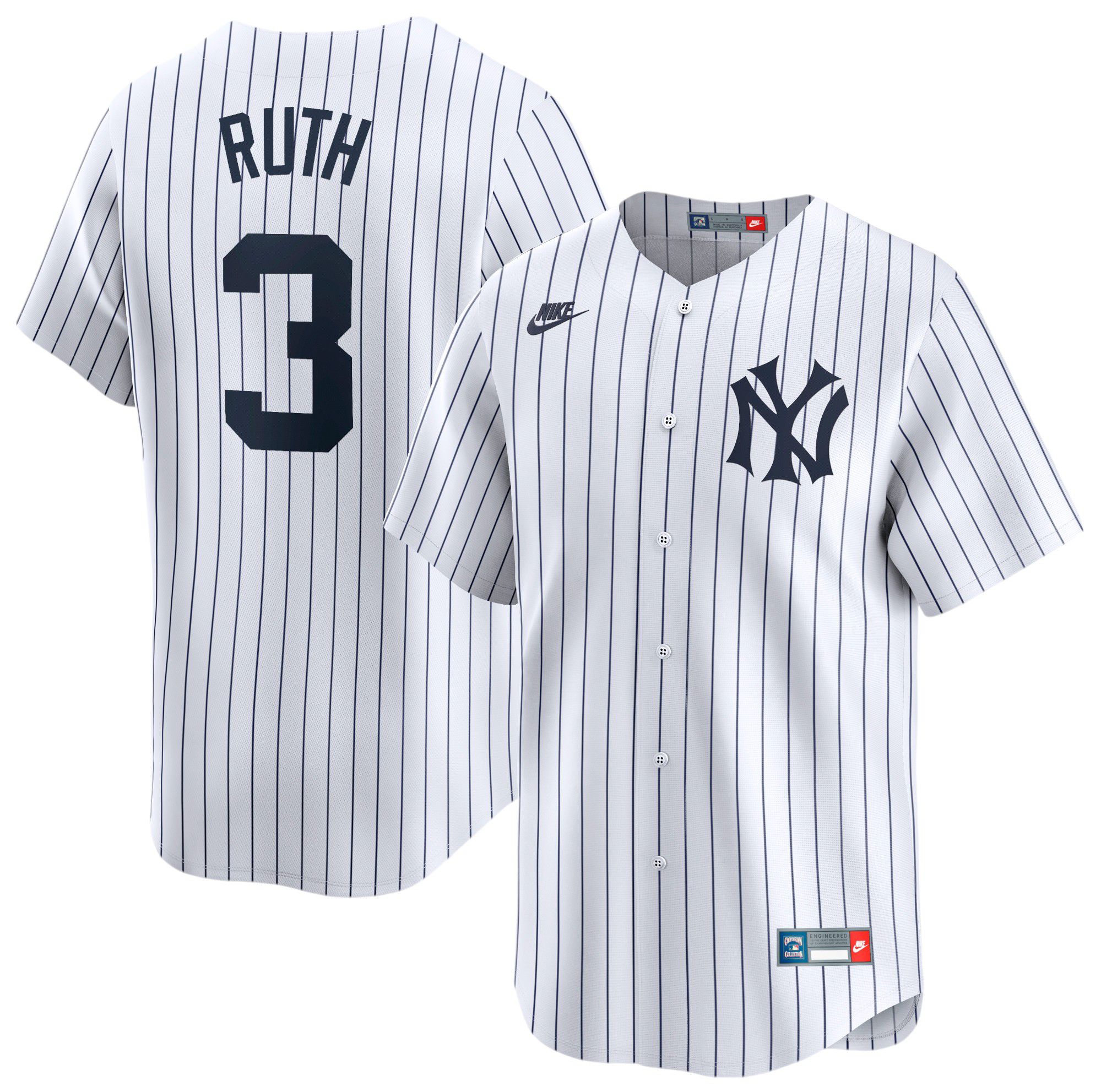 新品Nike New York Yankees Babe Ruth Jersey 24NIKMMLBYNKSWHTRNYY_is
