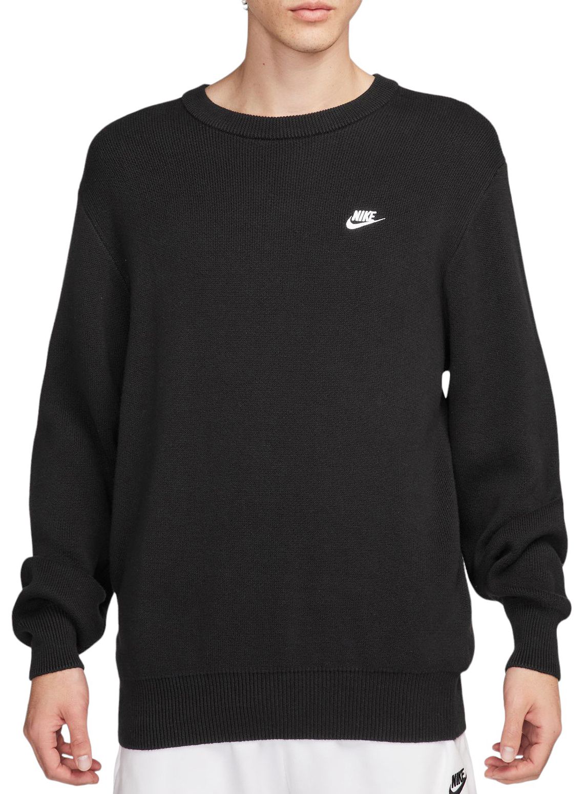 ★★Nike★★ Club Crewneck Sweater M Black White FQ2913010 F Nike Men's Club Crewneck Sweater | Dick's Sporting Goods