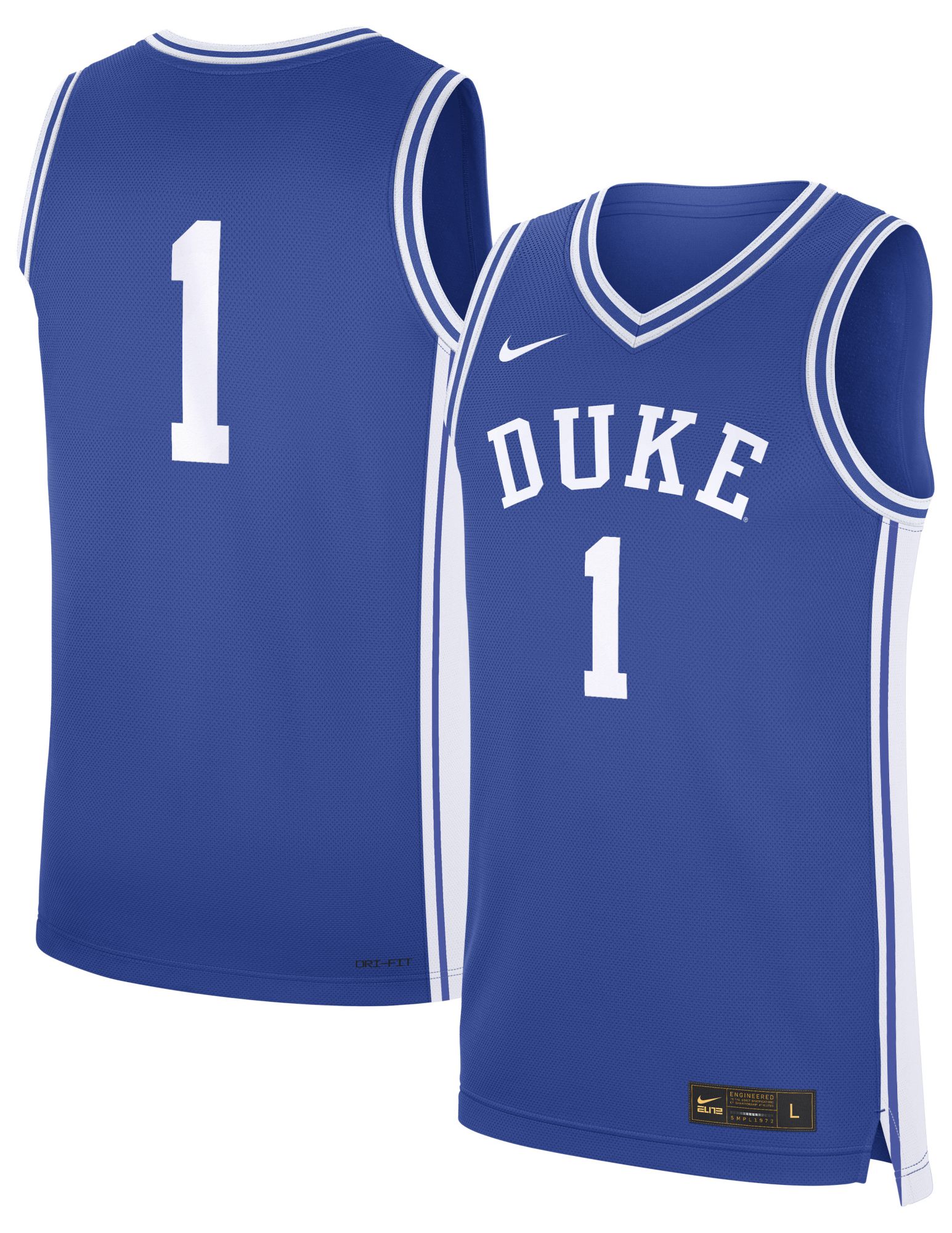 Nike Men's Duke Blue Devils Duke Blue Replica Basketball Jersey