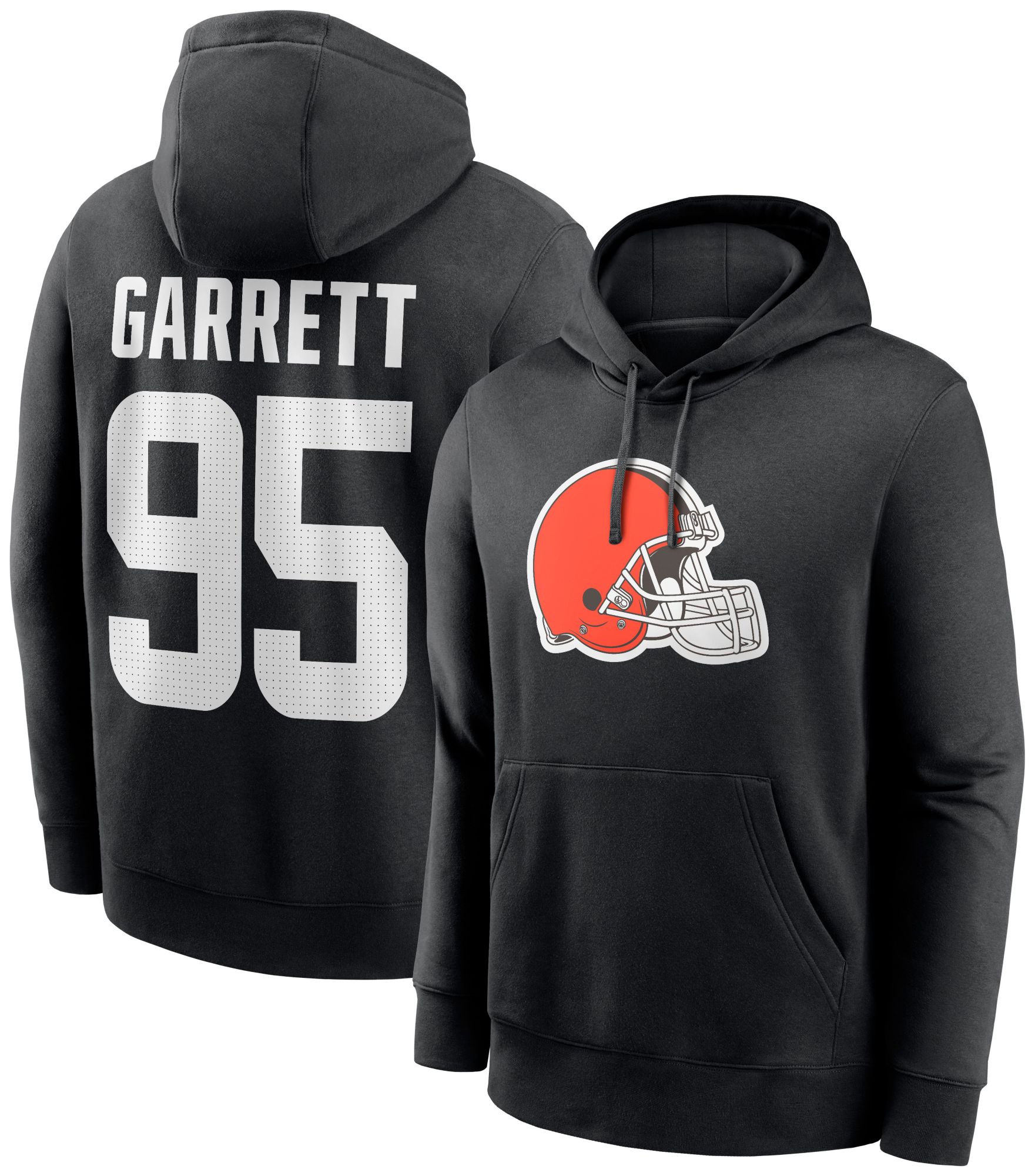 Nike Men's Cleveland Browns Myles Garrett #95 Black Pullover