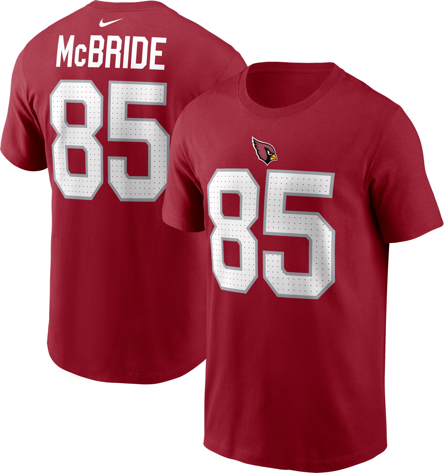 Nike Men's Arizona Cardinals Trey McBride #85 Red T-Shirt | Dick's