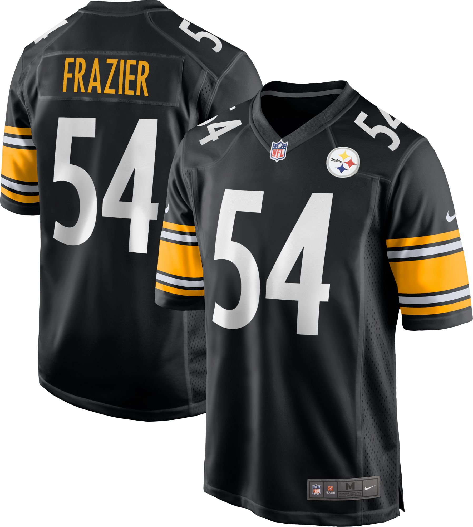 Nike Men's Pittsburgh Steelers Zach Frazier #54 Black Game Jersey