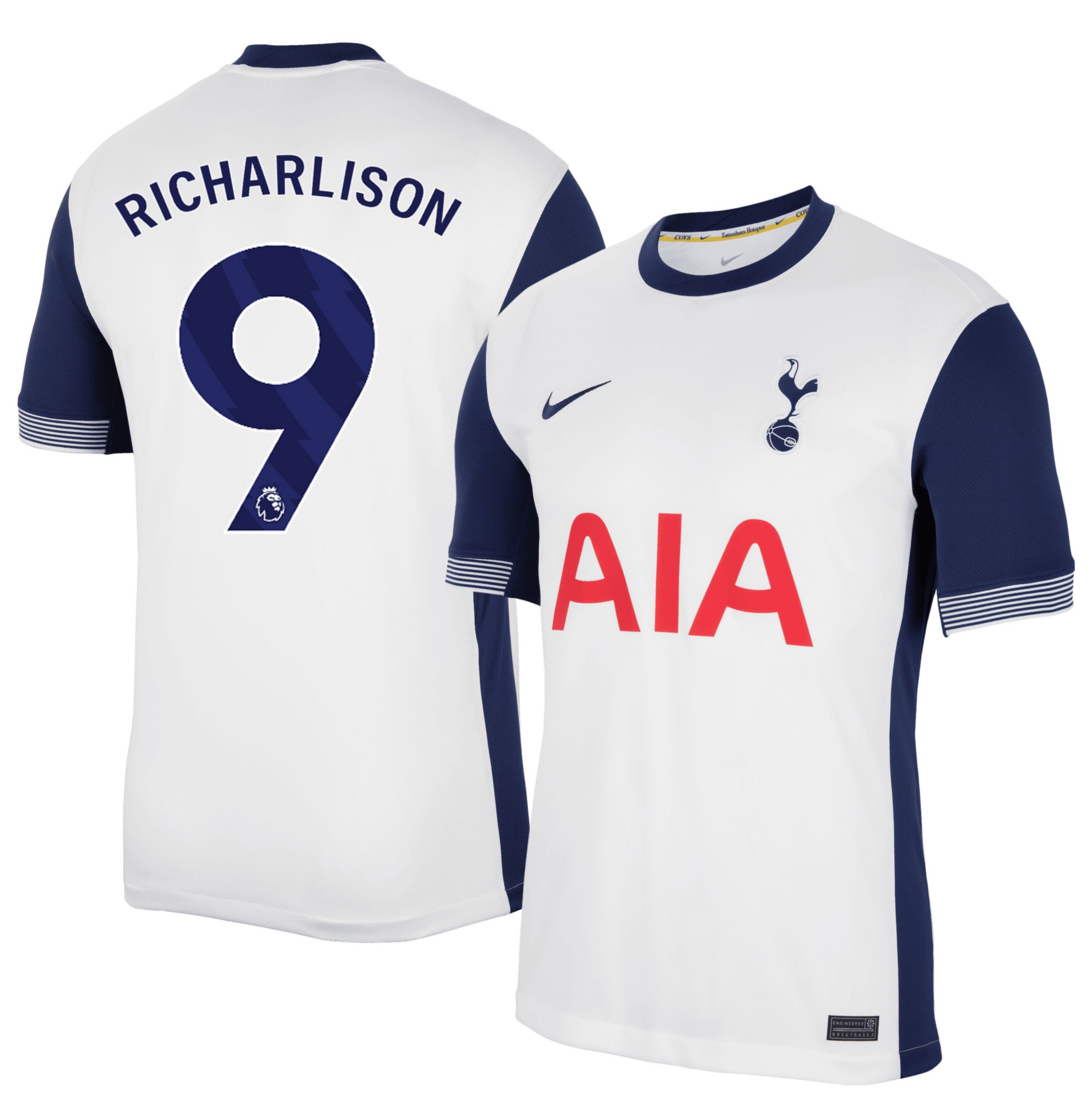 ウェア Nike Tottenham Hotspur Richarlison 9 Nike Adult Tottenham Hotspur Richarlison #9 2024 Home Replica