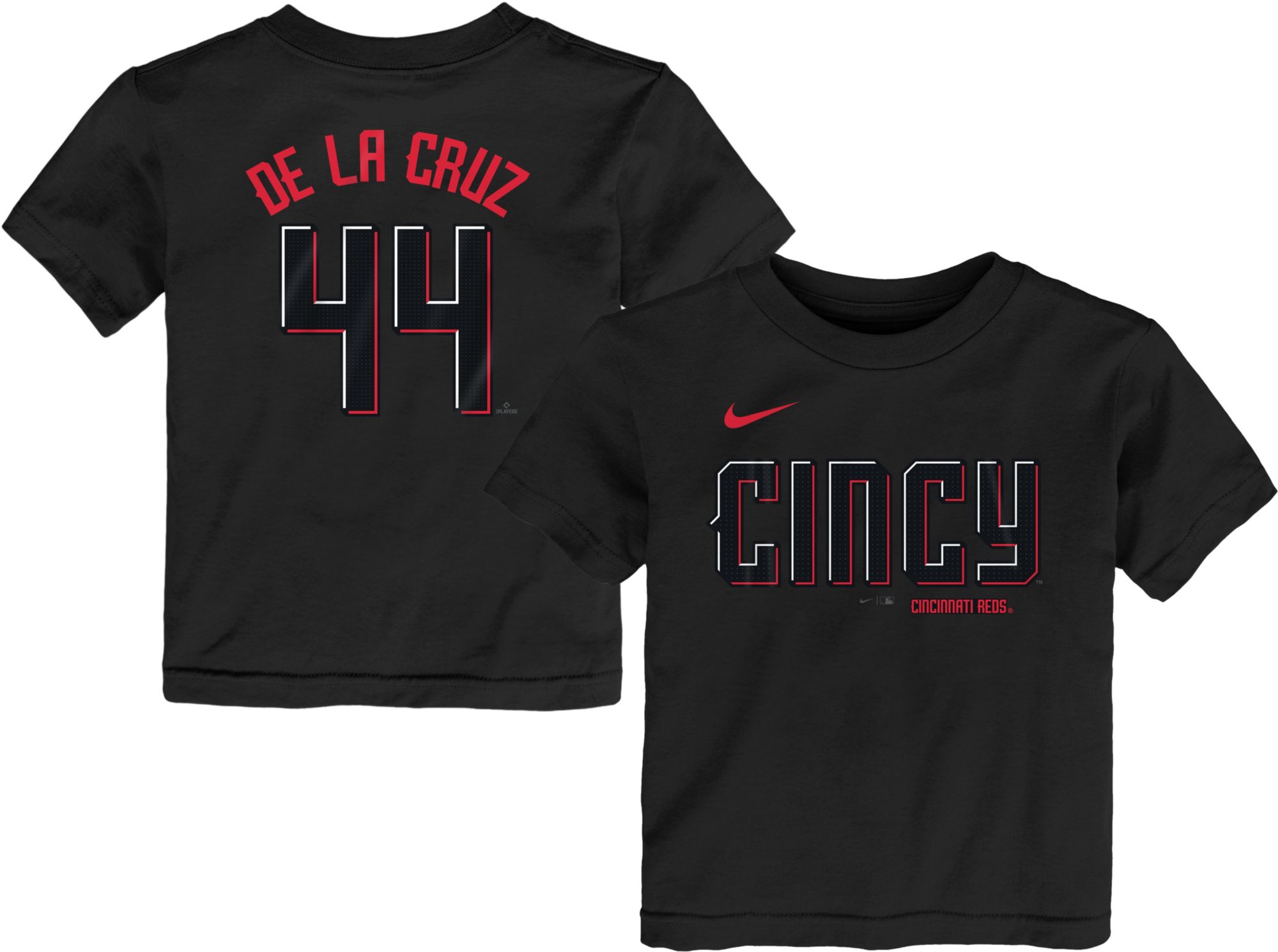 Nike Toddler Cincinnati Reds Elly De La Cruz #44 Black T-Shirt