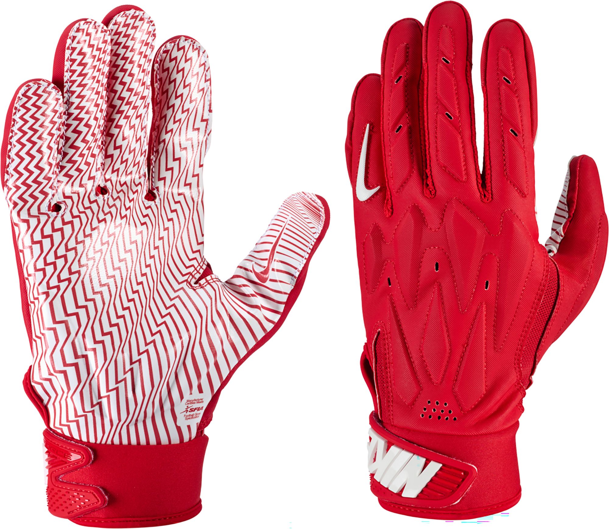 Red lineman football gloves online