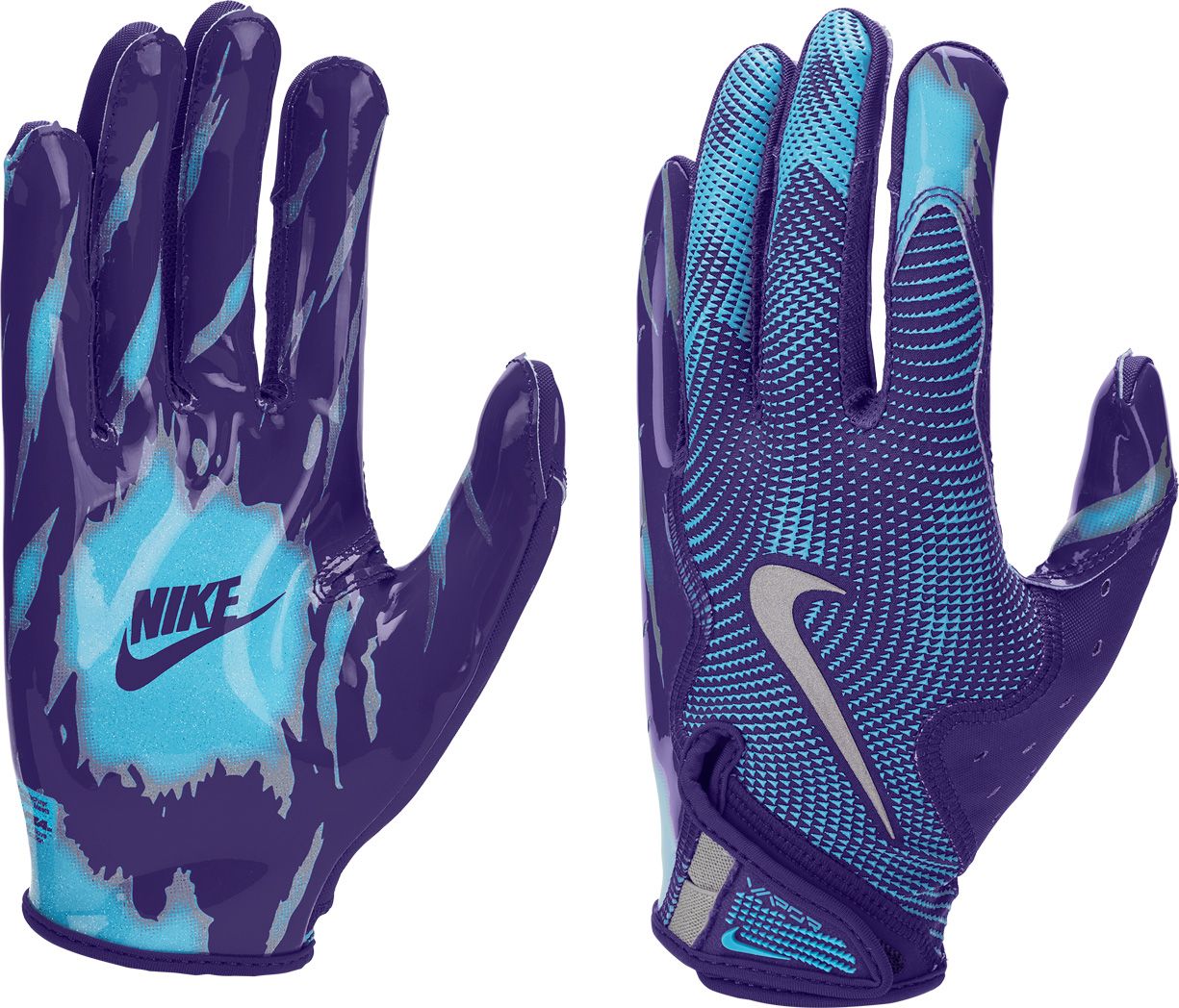 Nike Adult Vapor Jet Iridescent Football Gloves | Dick's Sporting