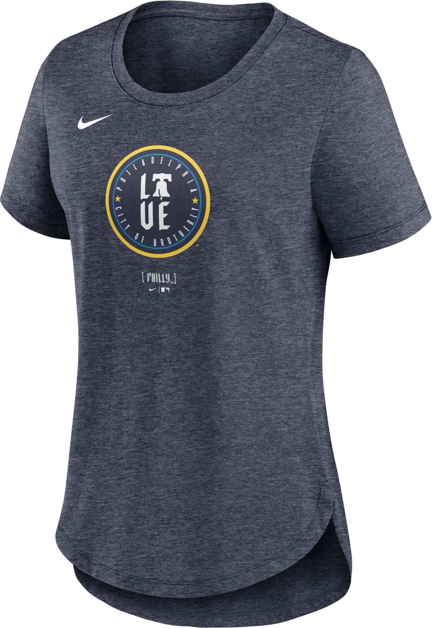 売れ筋商品|||ナイキ カットソー トップス レディース Women's White Philadelphia Phillies Tri-Blend Cooperstown Logo T-Shirt White Nike Women's Philadelphia Phillies City Connect Tri-Blend T