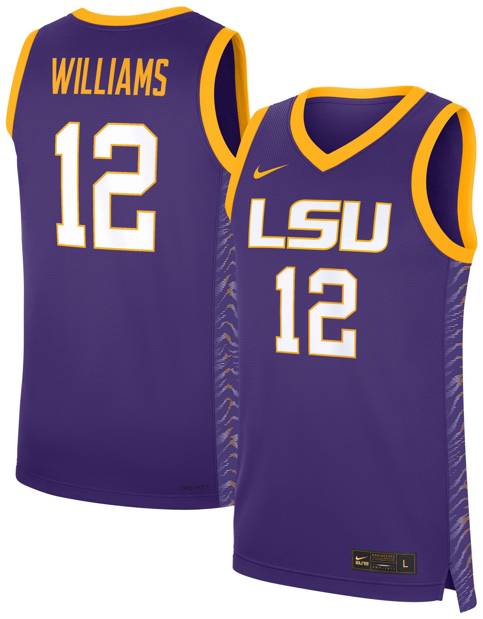 Nike Women's LSU Tigers Mikaylah Williams #12 Purple Jersey