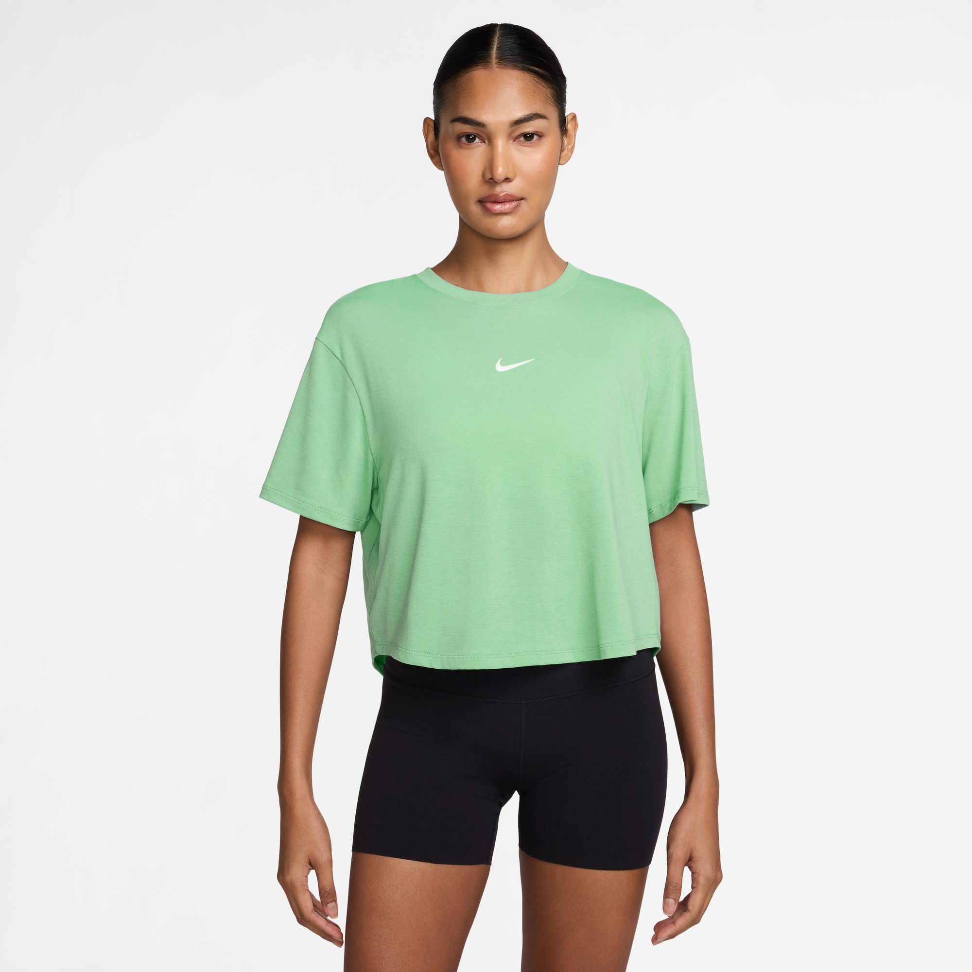 Nike Women's One Relaxed Dri-FIT Cropped Short-Sleeve T-Shirt