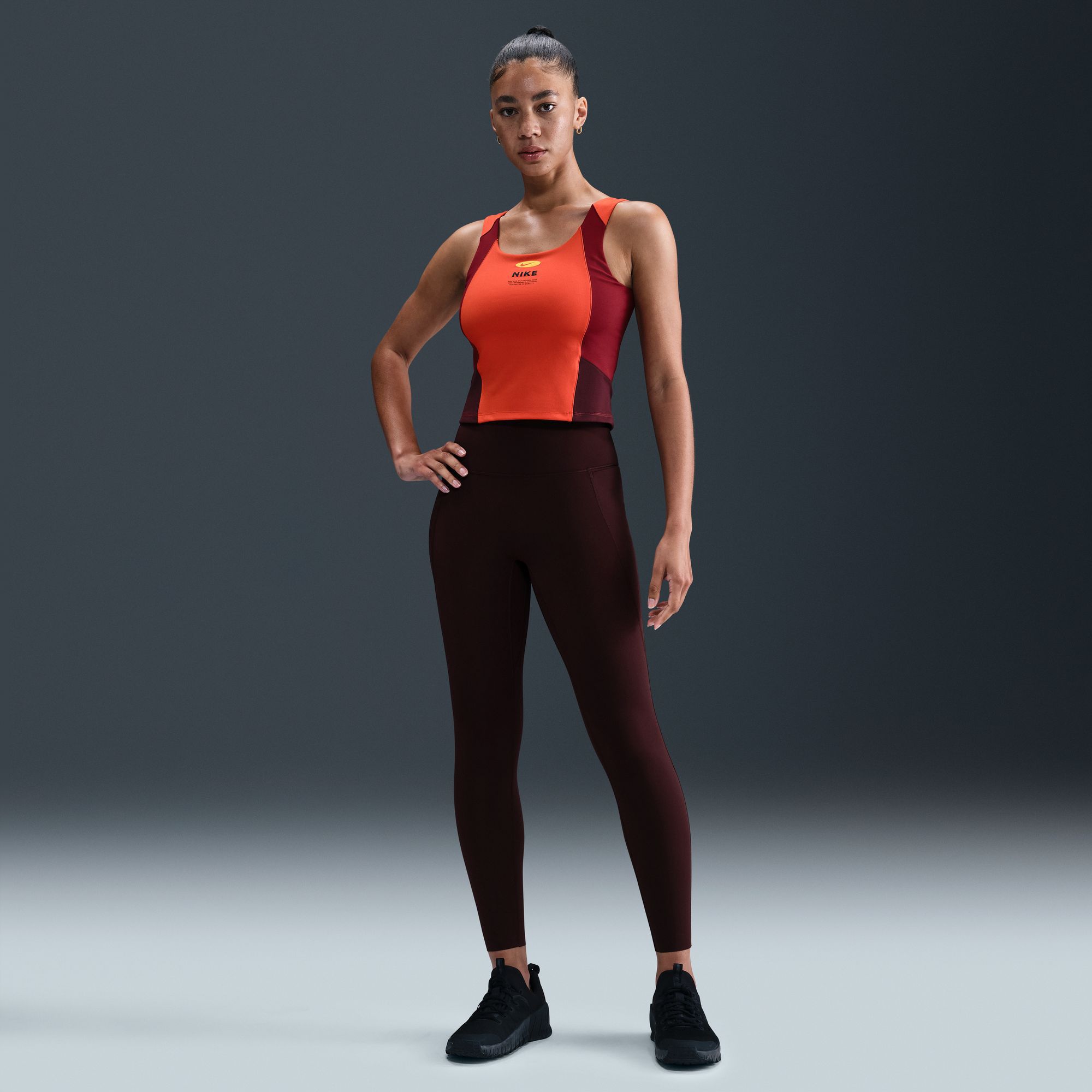 Nike Universa Women's High-Waisted 7/8 Leggings with No Front Seam