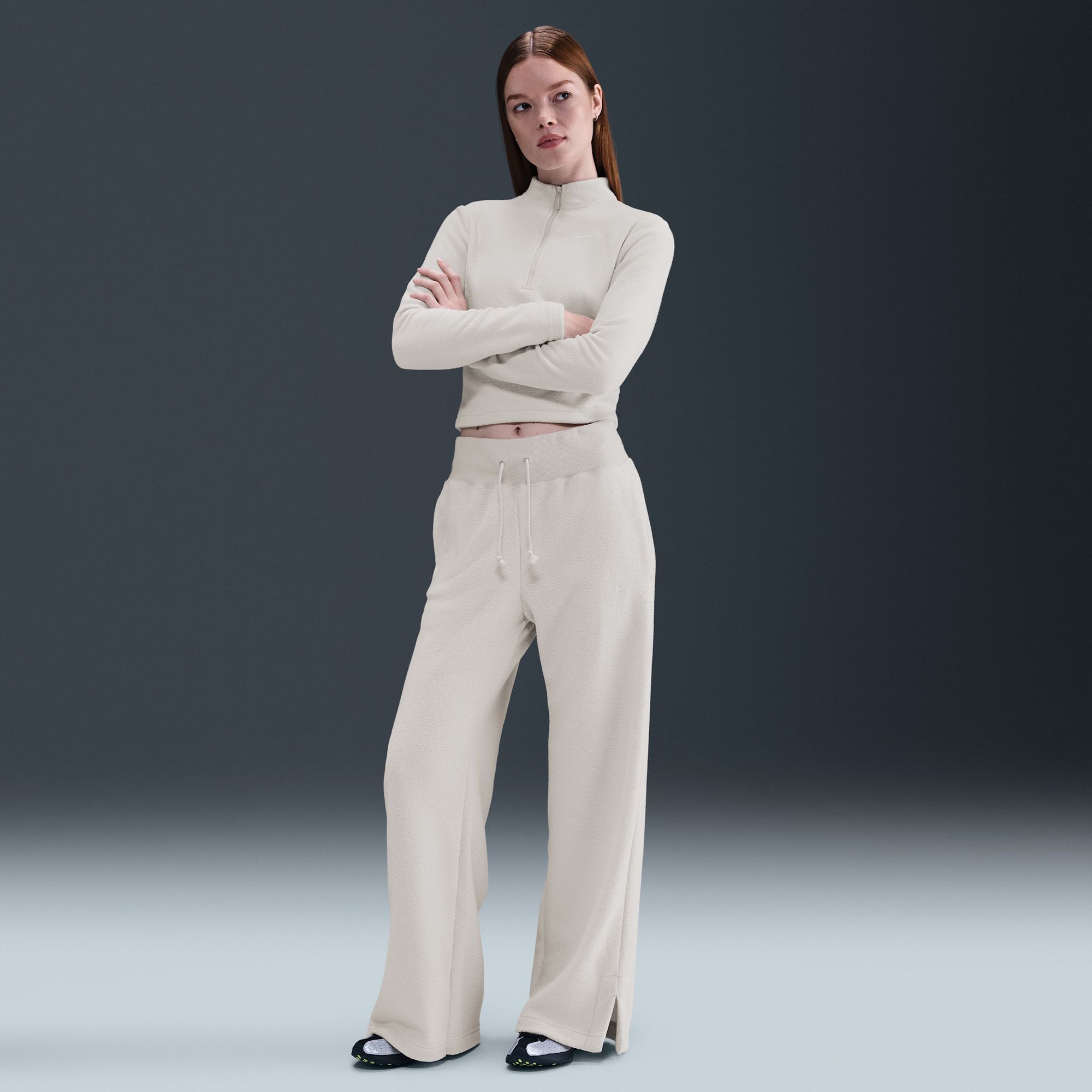 Nike Women's Sportswear Phoenix Fleece Plush Wide Leg Pants