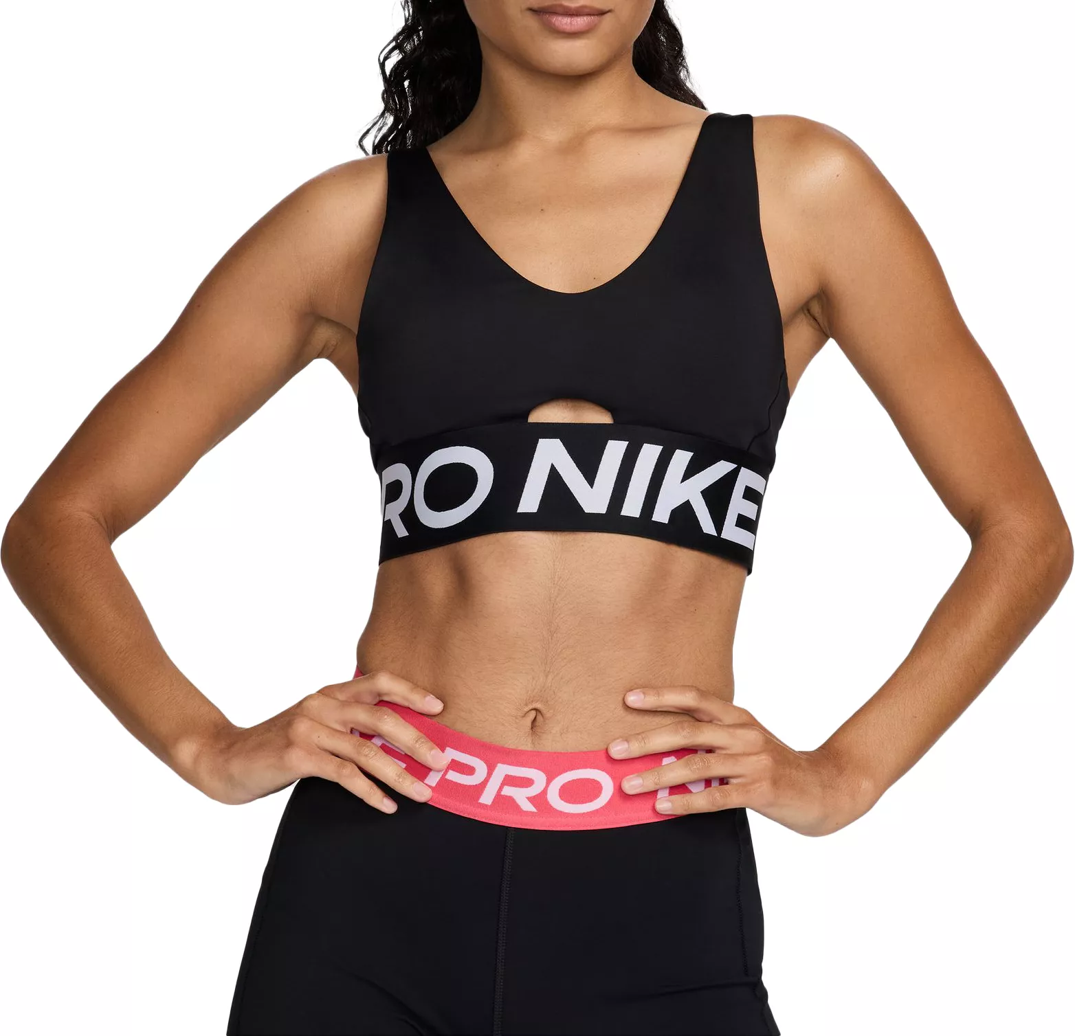 Nike Women's Pro Indy Plunge Medium-Support Padded Sports Bra
