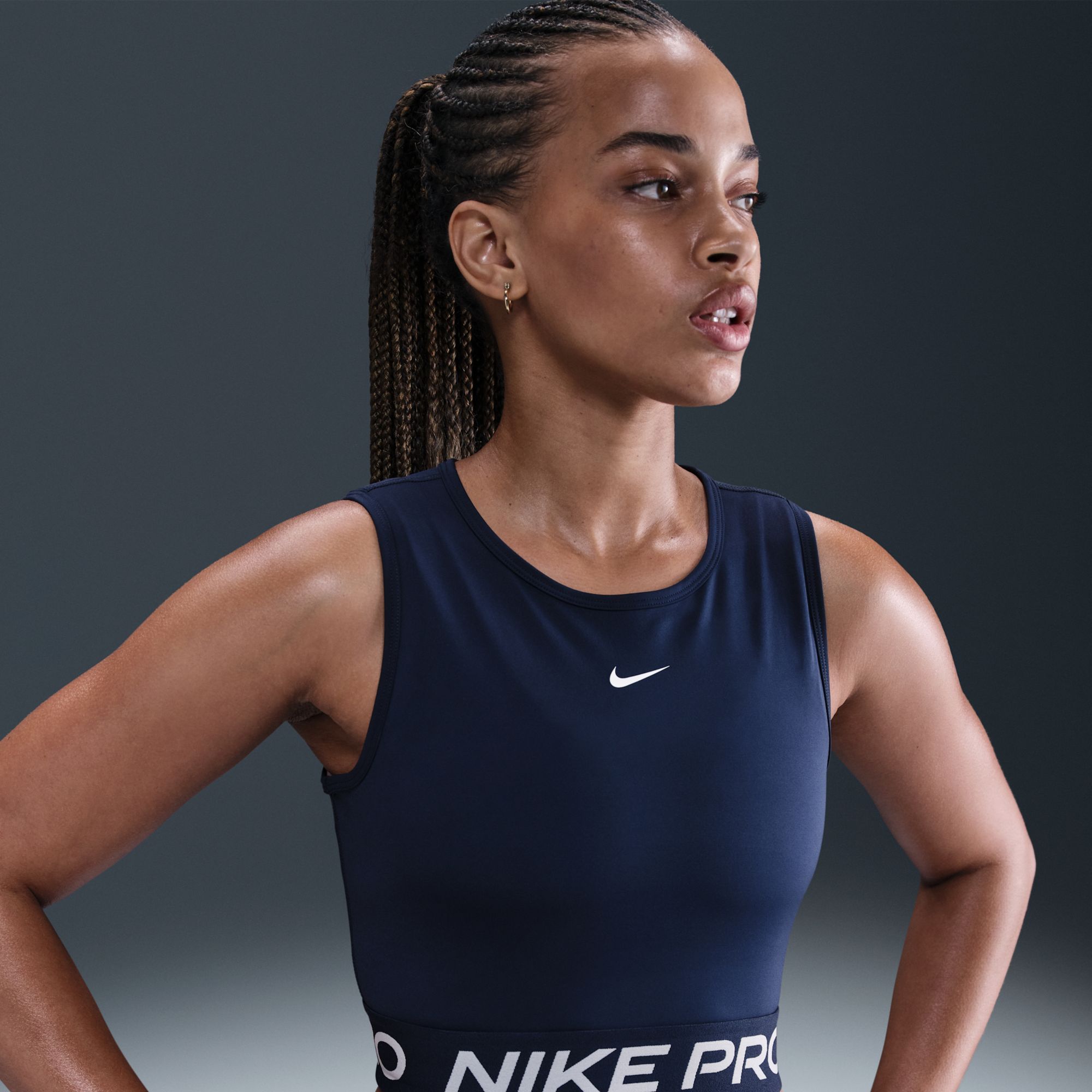 Nike Women's Pro Dri-FIT Cropped Tank Top | Dick's Sporting Goods