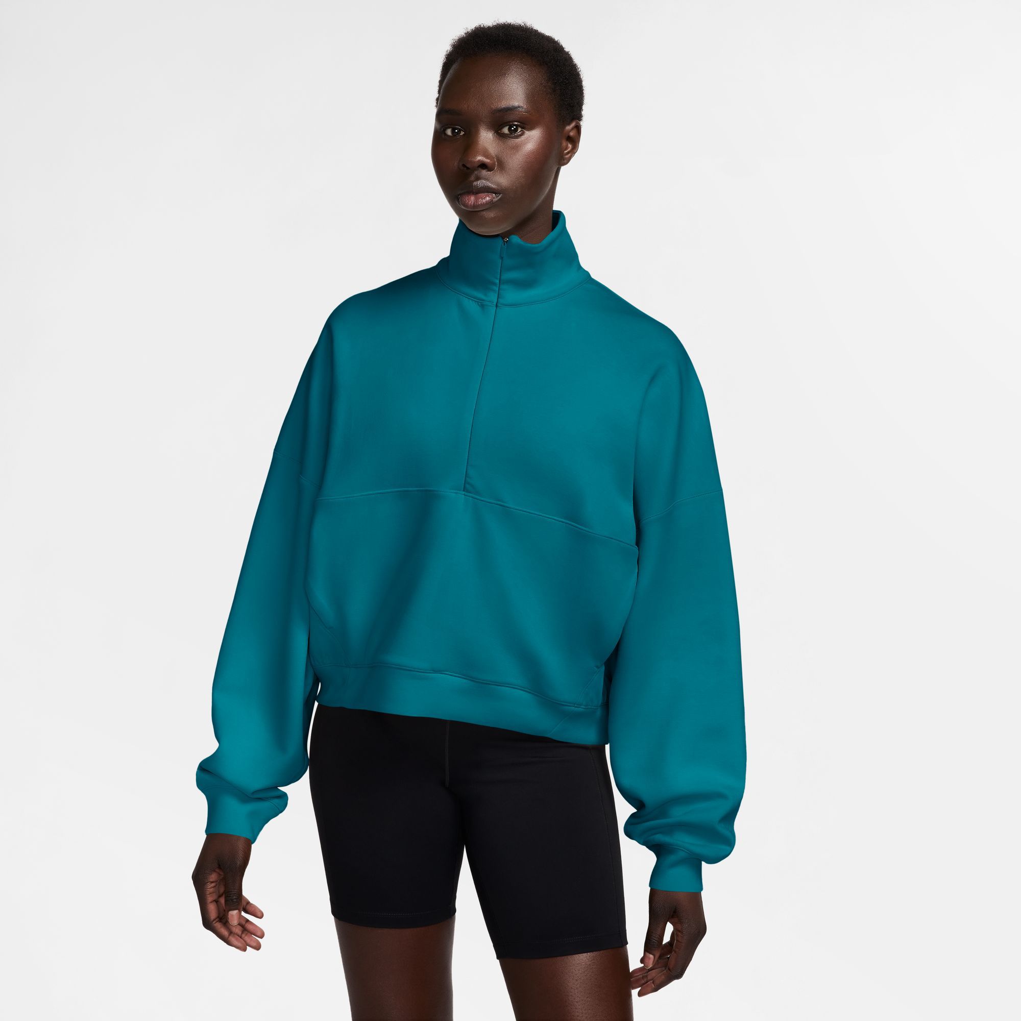 Nike Women's 24.7 ImpossiblySoft Oversized 1/2 Zip Sweatshirt