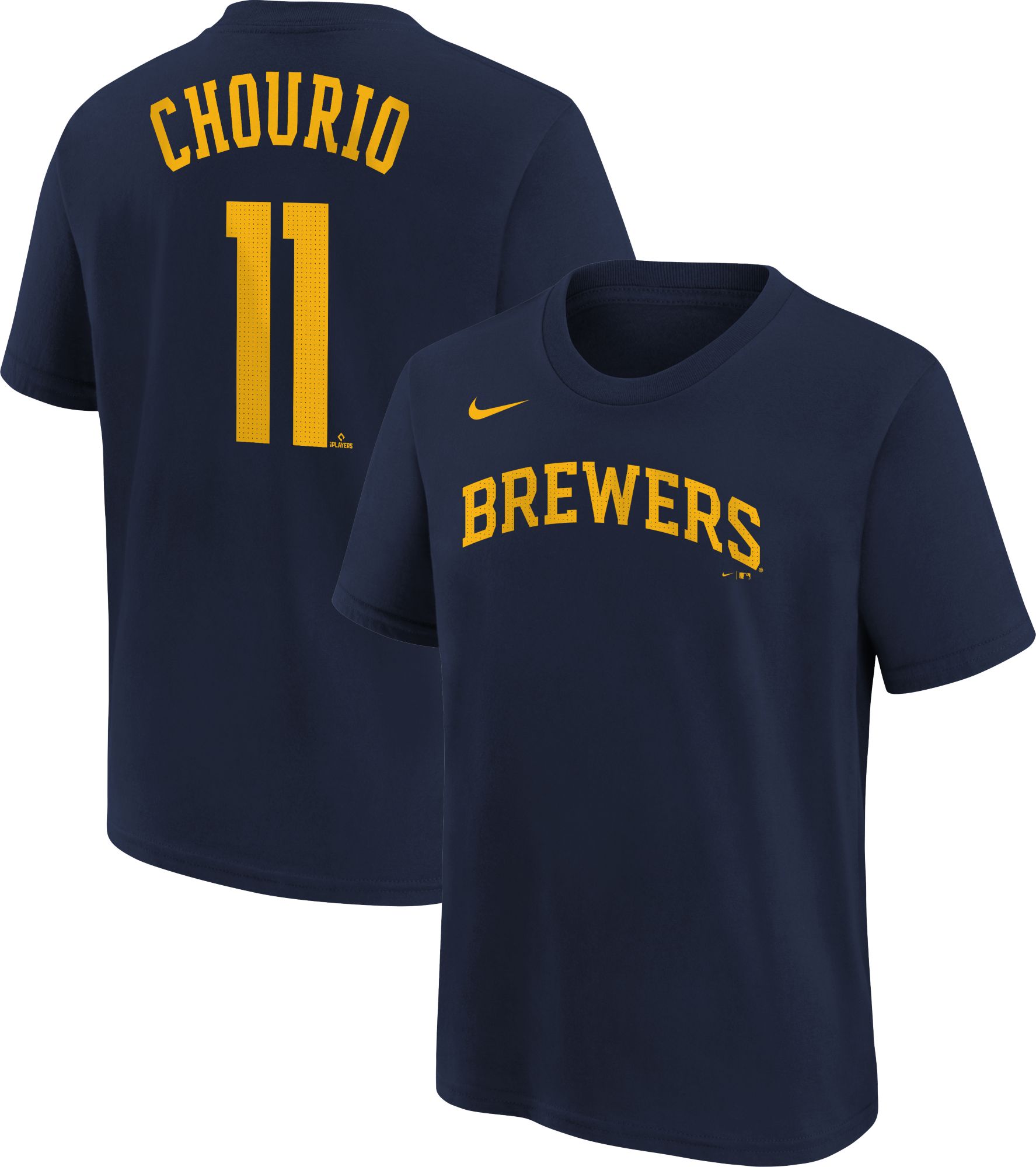 Nike Youth Milwaukee Brewers Jackson Chourio #11 Navy T-Shirt