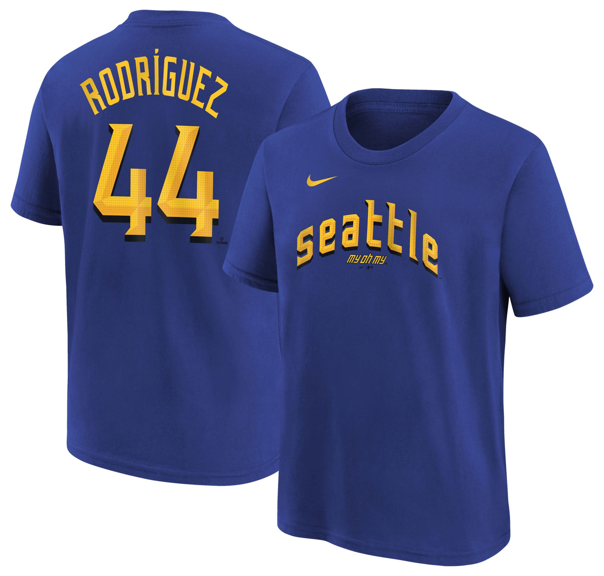 Nike Youth Seattle Mariners Julio Rodriguez #44 Blue T-Shirt