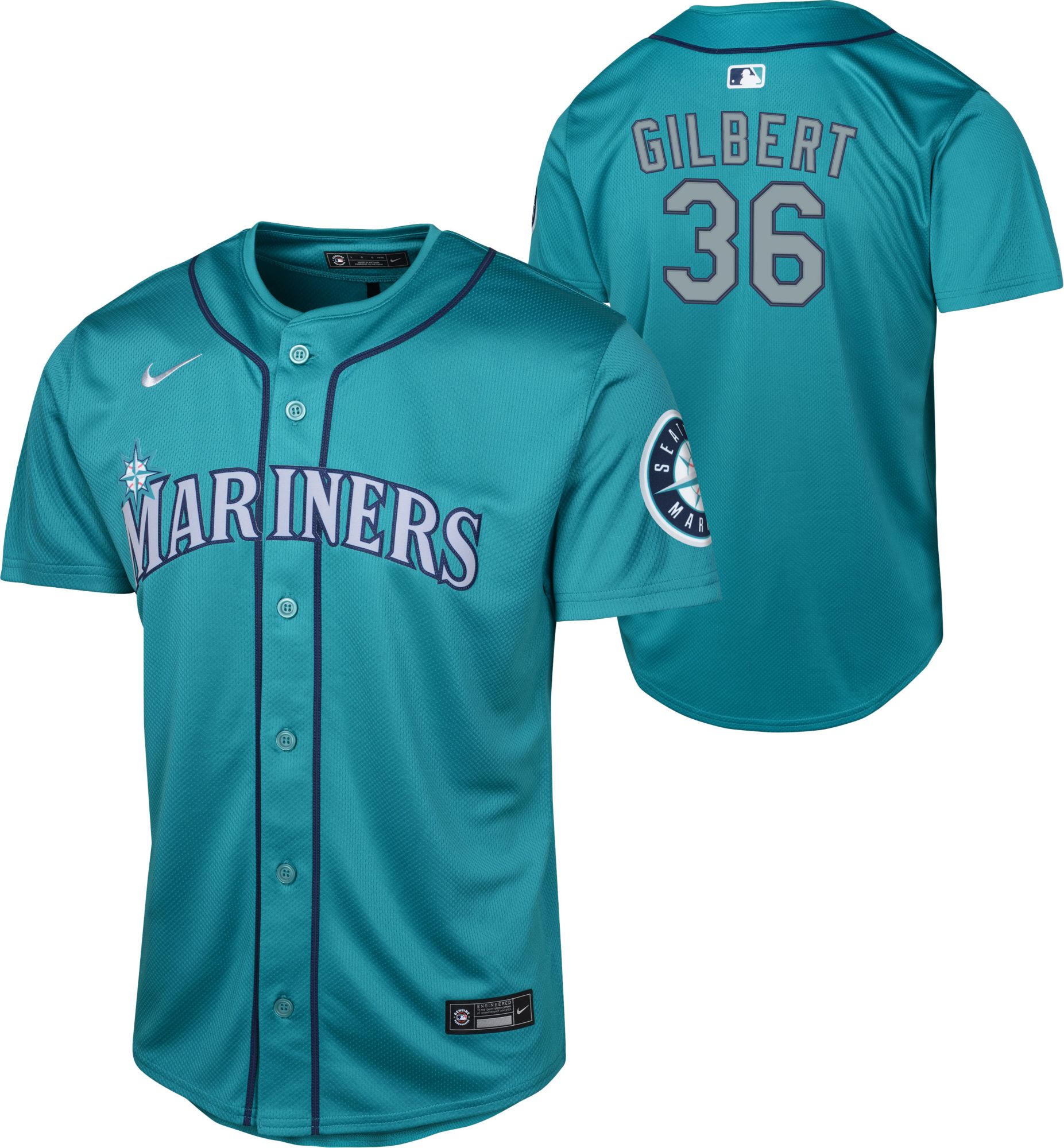 Nike Youth Seattle Mariners Logan Gilbert #36 Limited Jersey