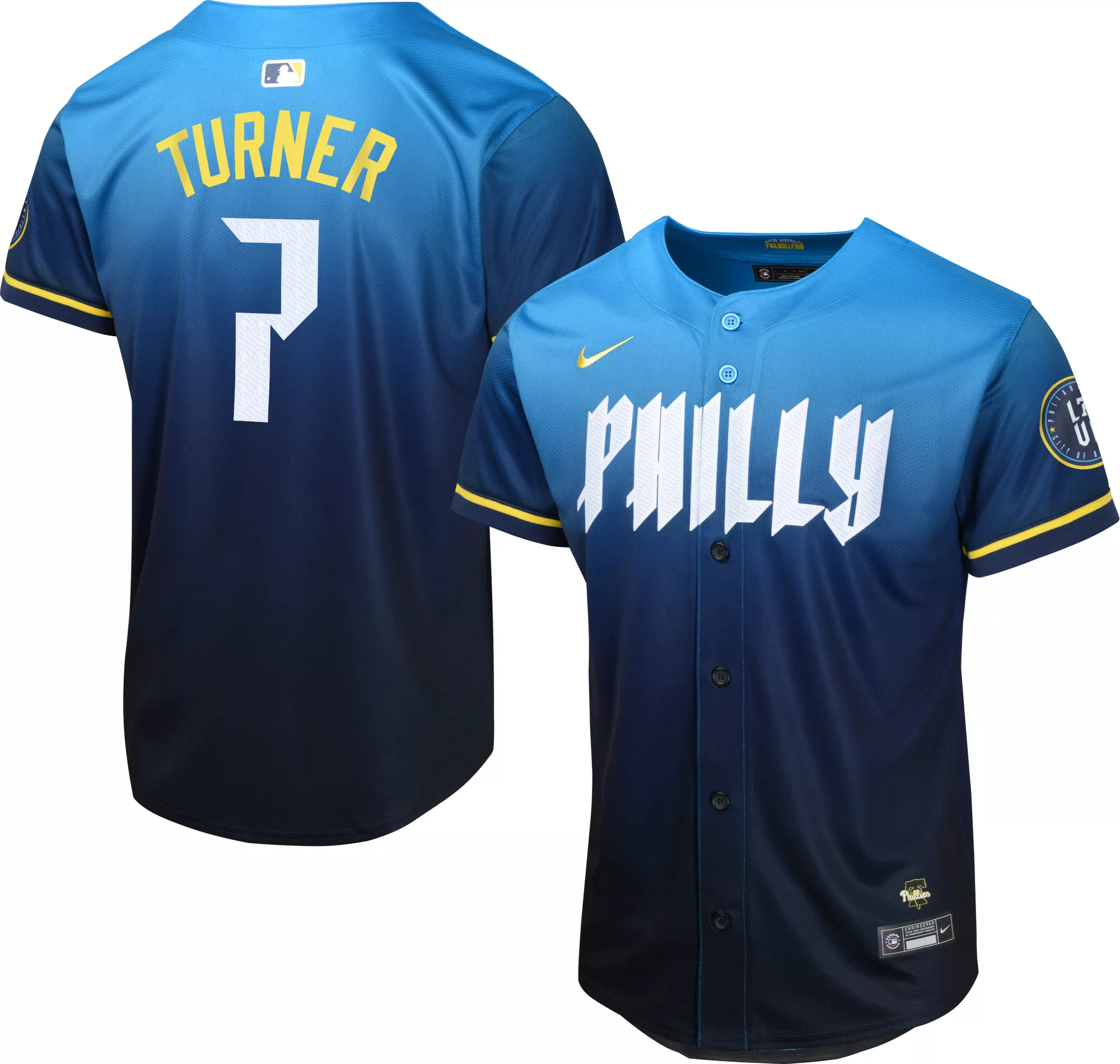 Nike Youth Philadelphia Phillies City Connect Trea Turner #7 Limited Vapor Jersey