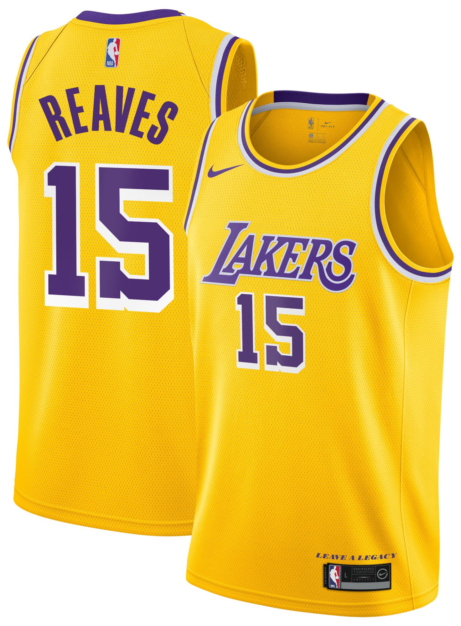 Nike Youth Los Angeles Lakers Austin Reaves #15 Swingman Icon