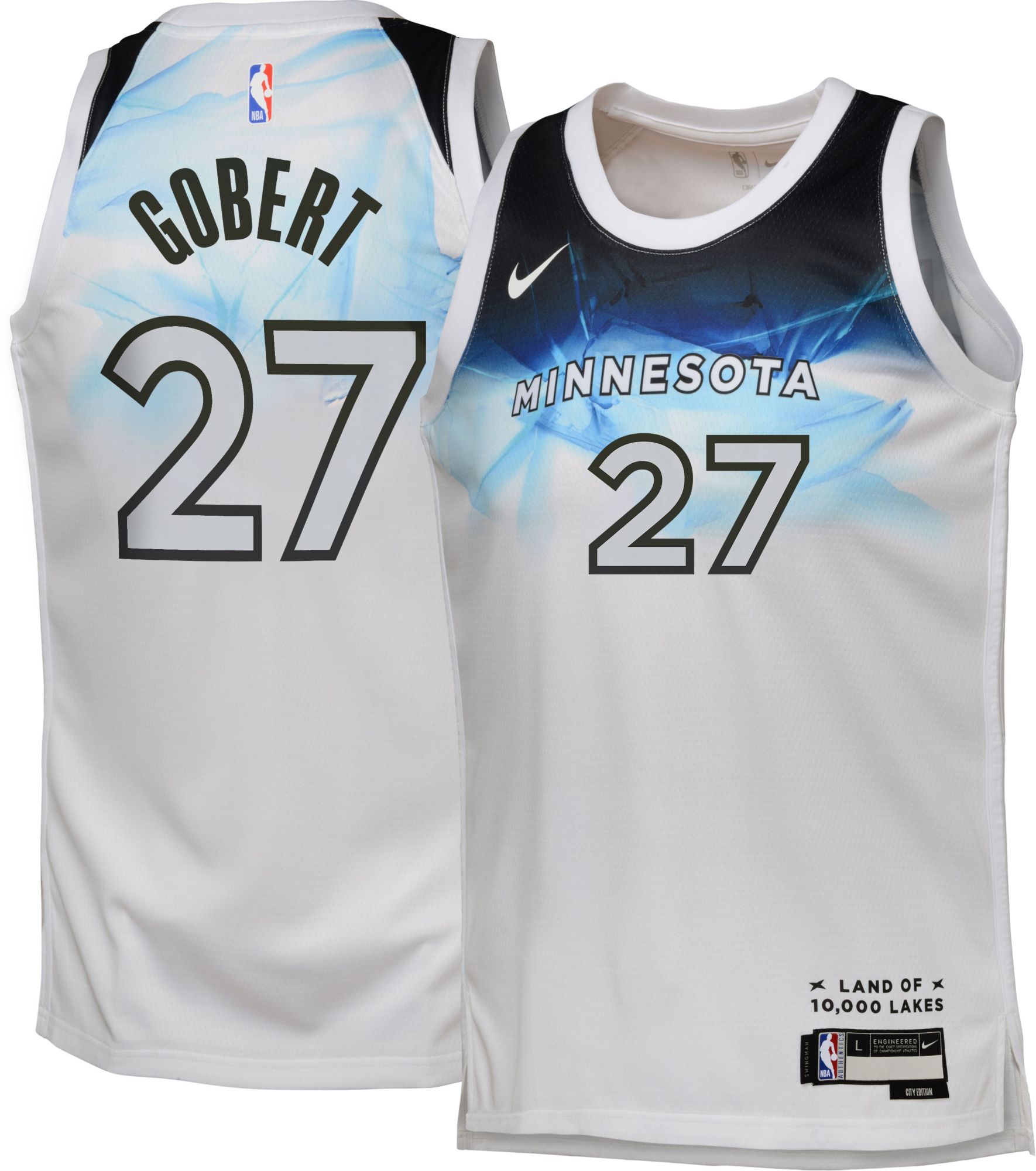 Nike Youth 2024-25 City Edition Minnesota Timberwolves Rudy Gobert