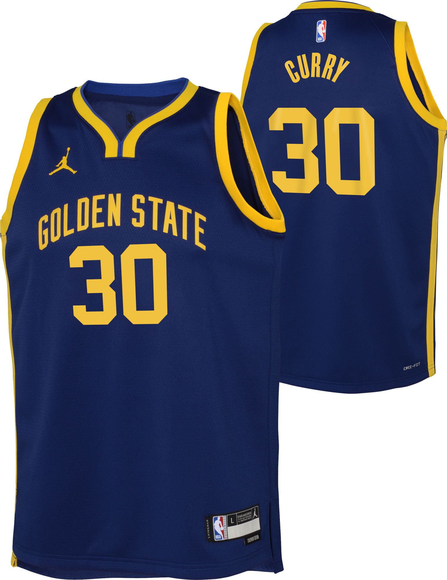 Jordan Youth Golden State Warriors Steph Curry #30 Swingman