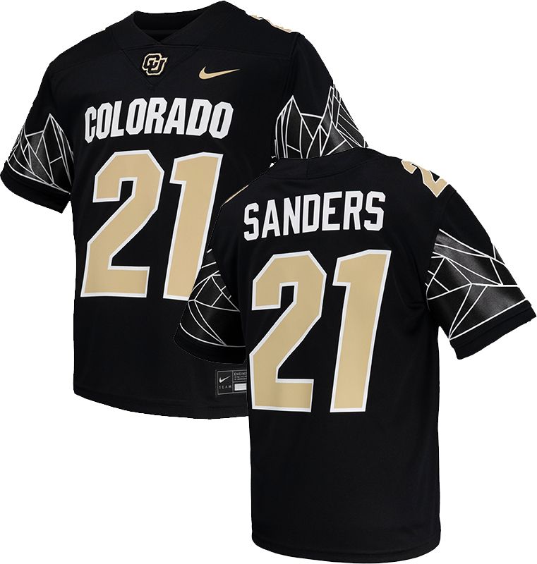 Nike Youth Colorado Buffaloes Shilo Sanders #21 Black Replica