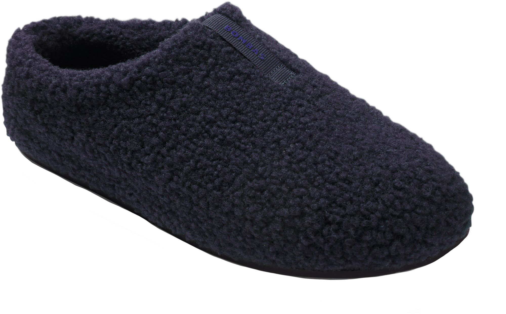 Bombas Sunday Slipper Cool Smoke Navy Blue Sherpa Memory Foam Rubber Sole Mens 9 Bombas Sunday Slipper - Men main image 3