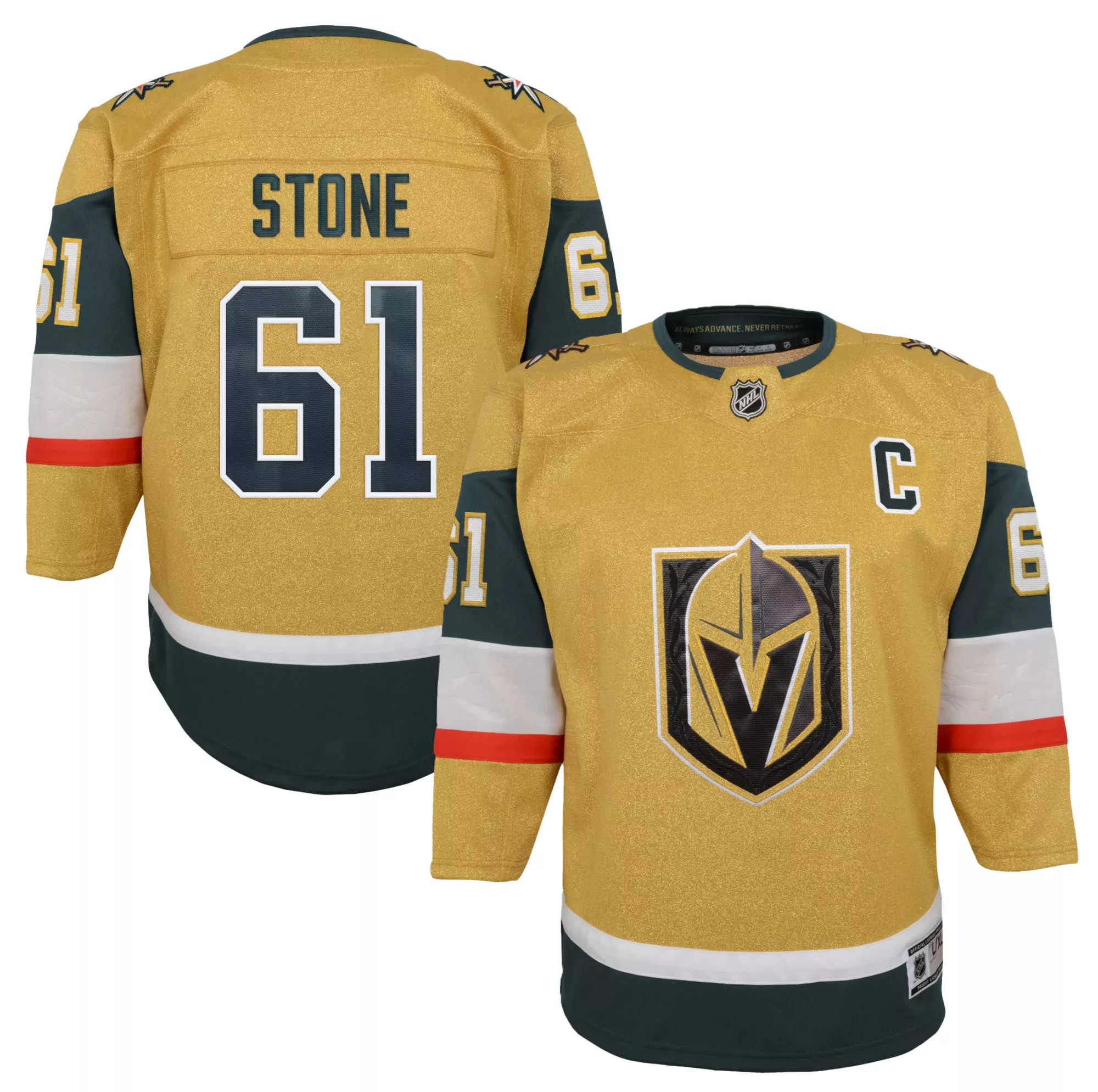 NHL Youth Vegas Golden Knights Mark Stone #61 Home Premier Jersey